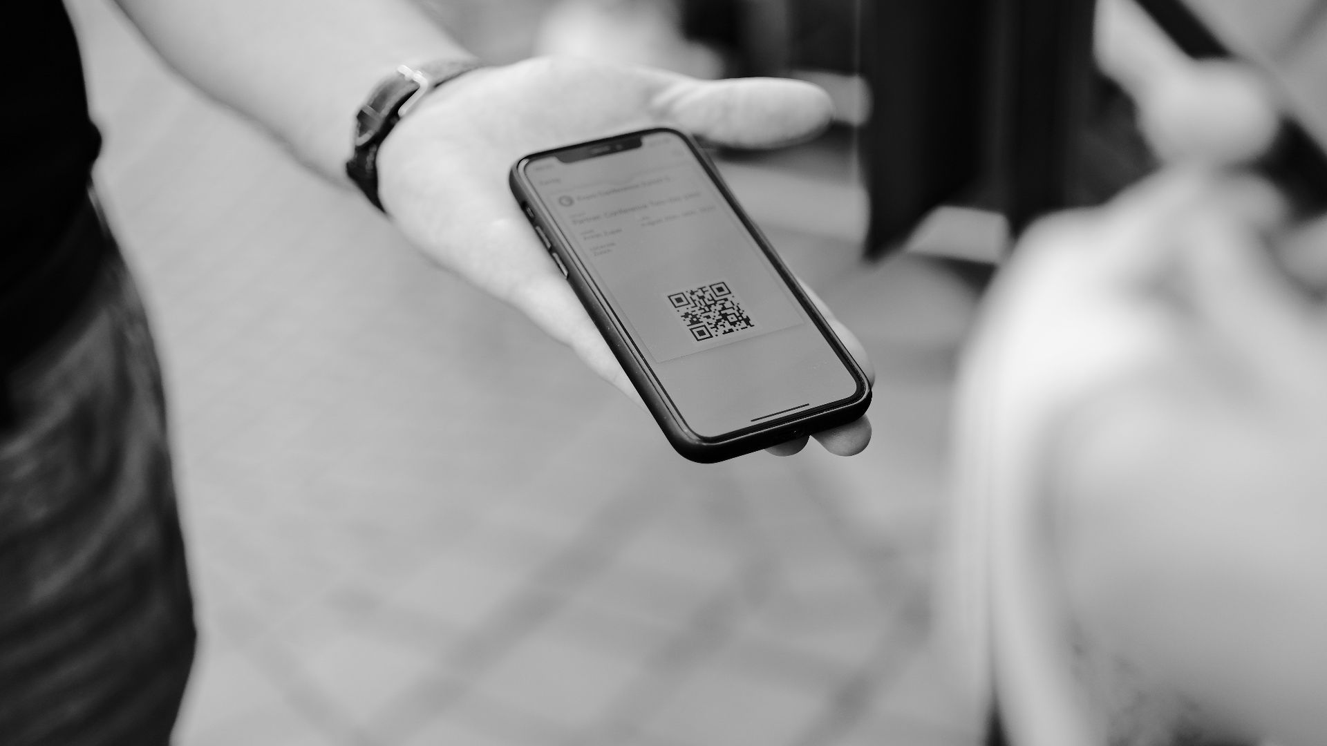 a person holding a cell phone