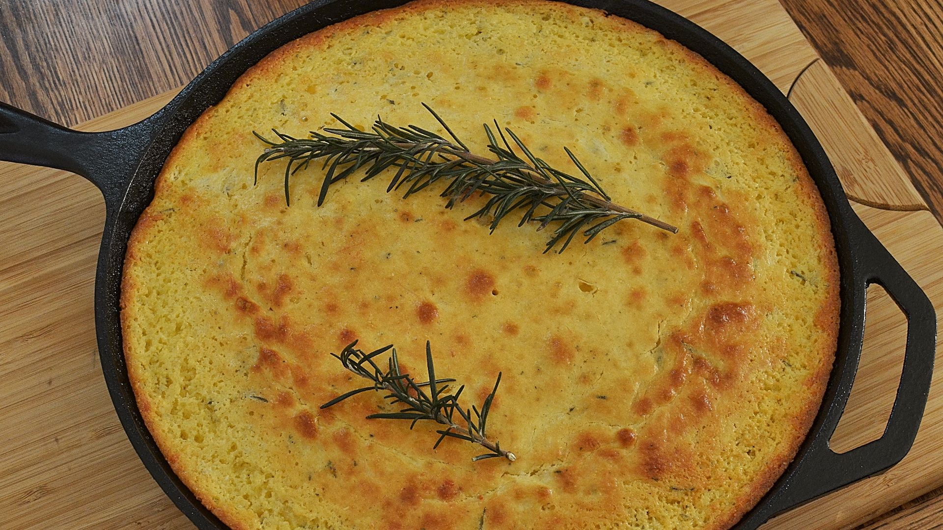 Mmm... rosemary Parmesan cornbread
