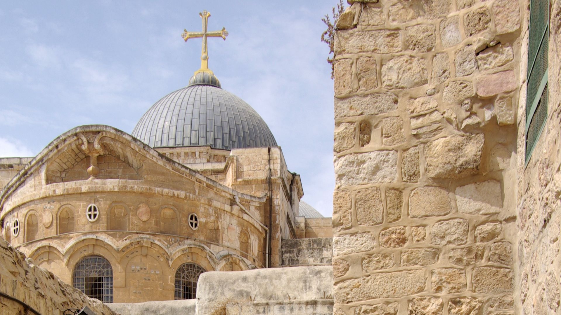 9th Station, Jesus falls for the third time, Via Dolorosa, Jerusalem.