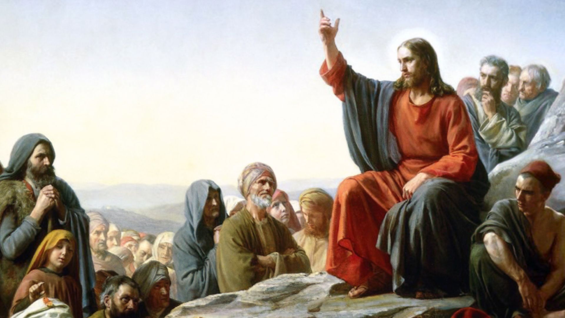 PD Sermon on The Mount comissioned in 1865 for Frederiksborg Castle. Faithful Reproduction.