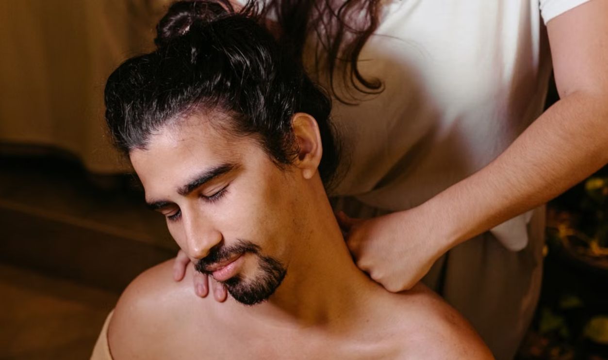 man at the spa