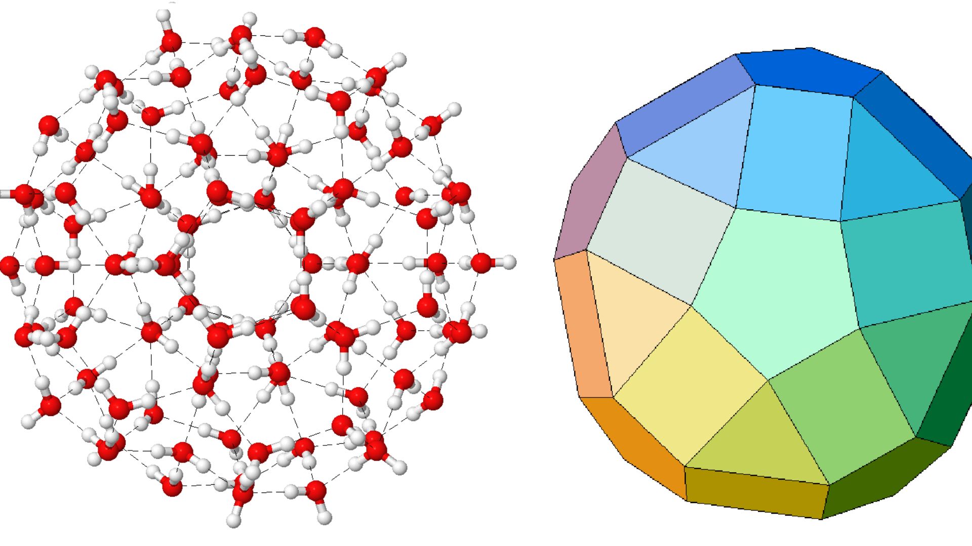Computed structure of a hypothetical (H2O)100