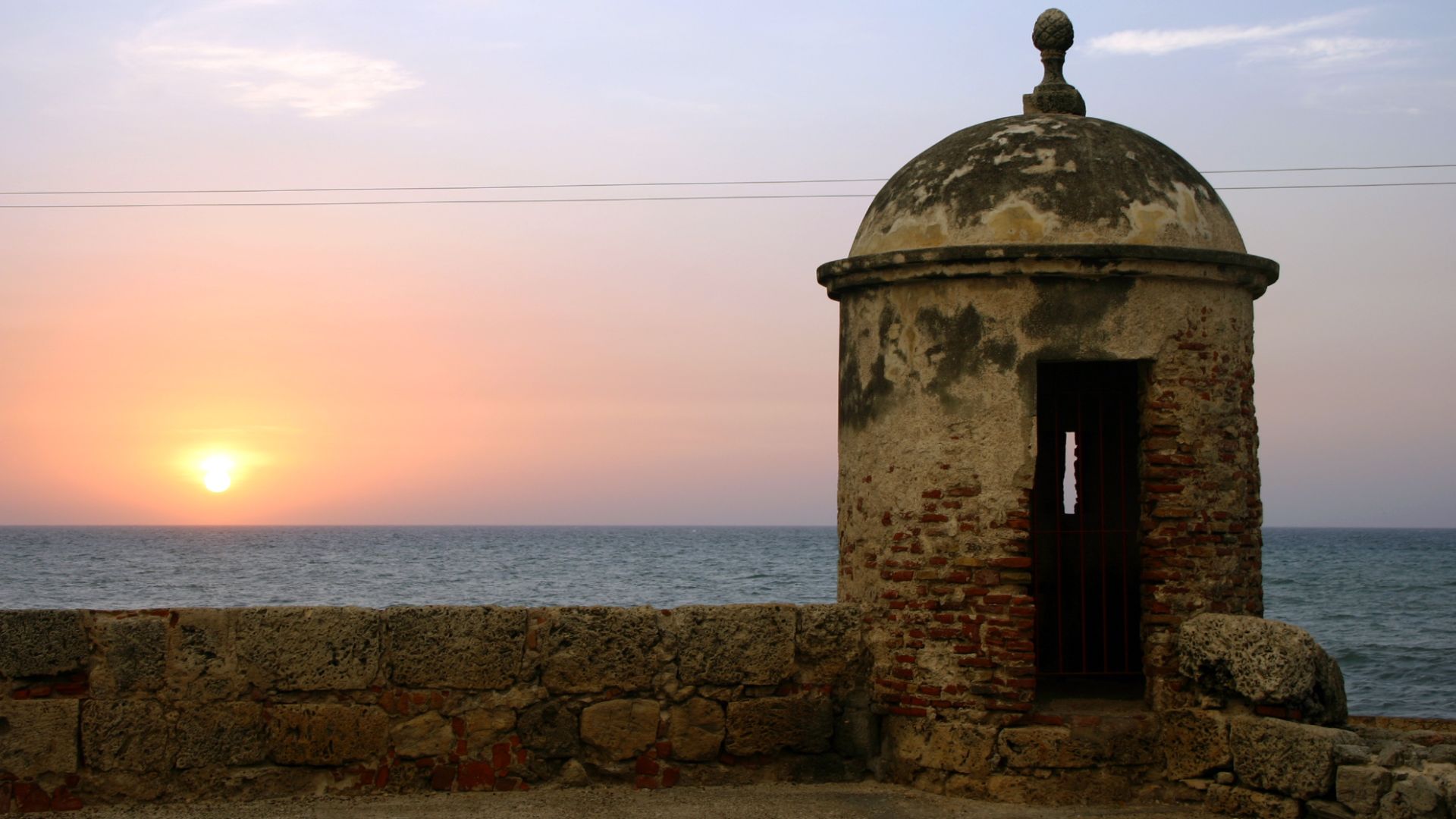 Sunset in Cartagena, Colombia