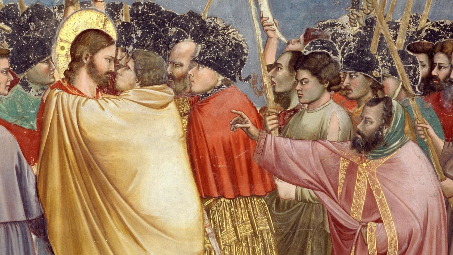 No. 31 Scenes from the Life of Christ: 15.The disciple on the left, who wounds a soldier with his knife, is Saint Peter.