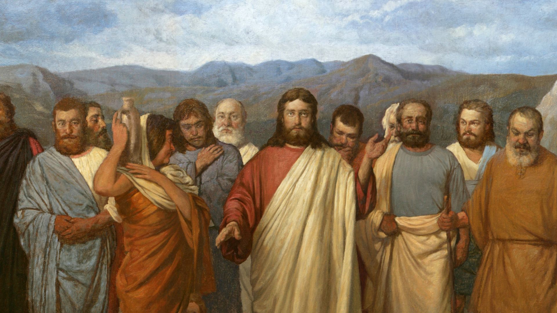 File:Christ with his disciples. Mironov.jpg