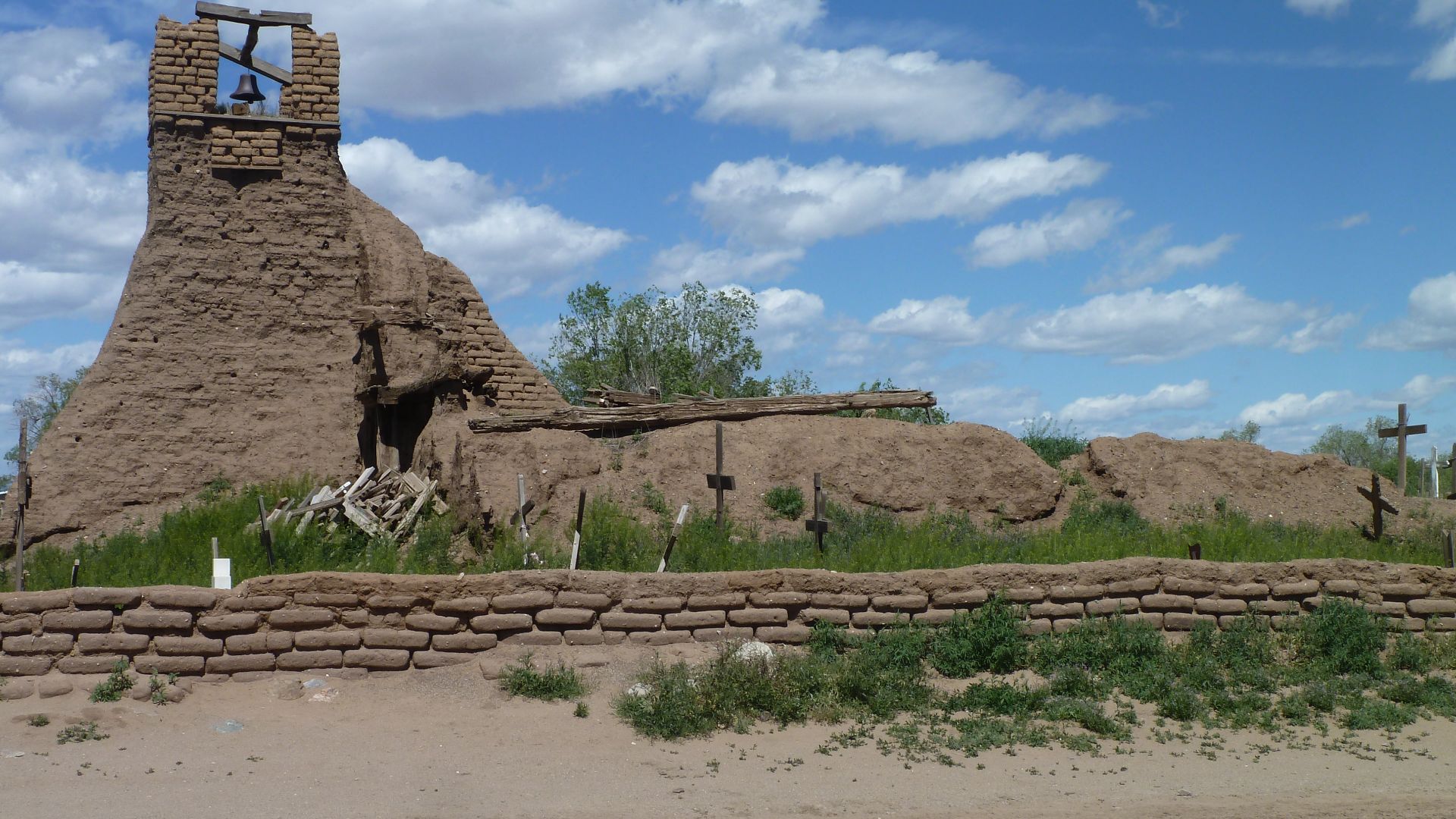 Catholic church at Taos Pueblo built by the Jesuits.