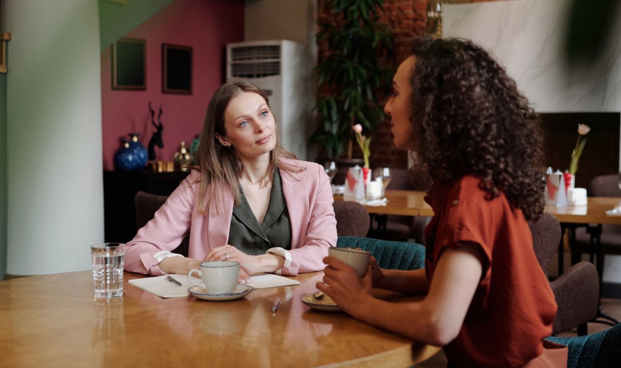 women talking