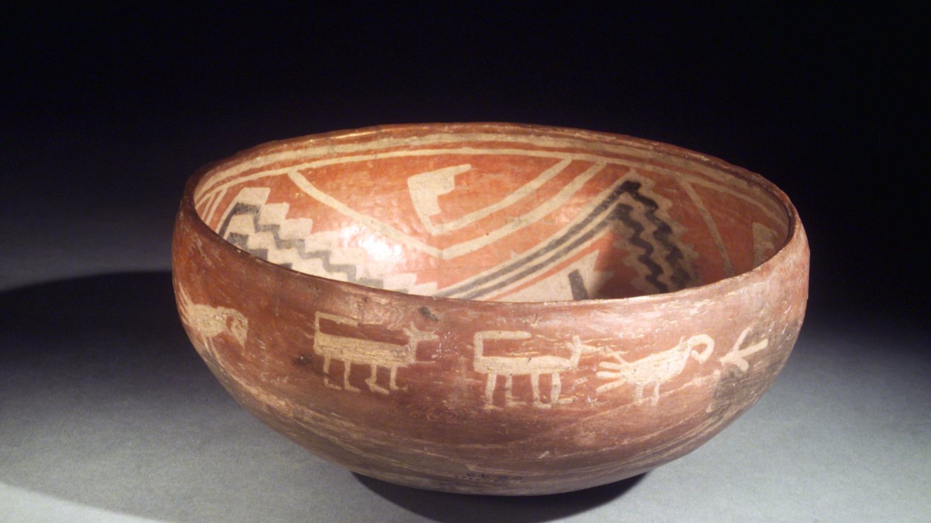 Anasazi (Native American). Fourmile Polychrome Bowl, 1350-1400 C.E. Ceramic, slip, 4 1/2 x 9 7/16 x 9 7/16 in. (11.4 x 24.0 x 24.0 cm). Brooklyn Museum, Riggs Pueblo Pottery Fund, 02.257.2562