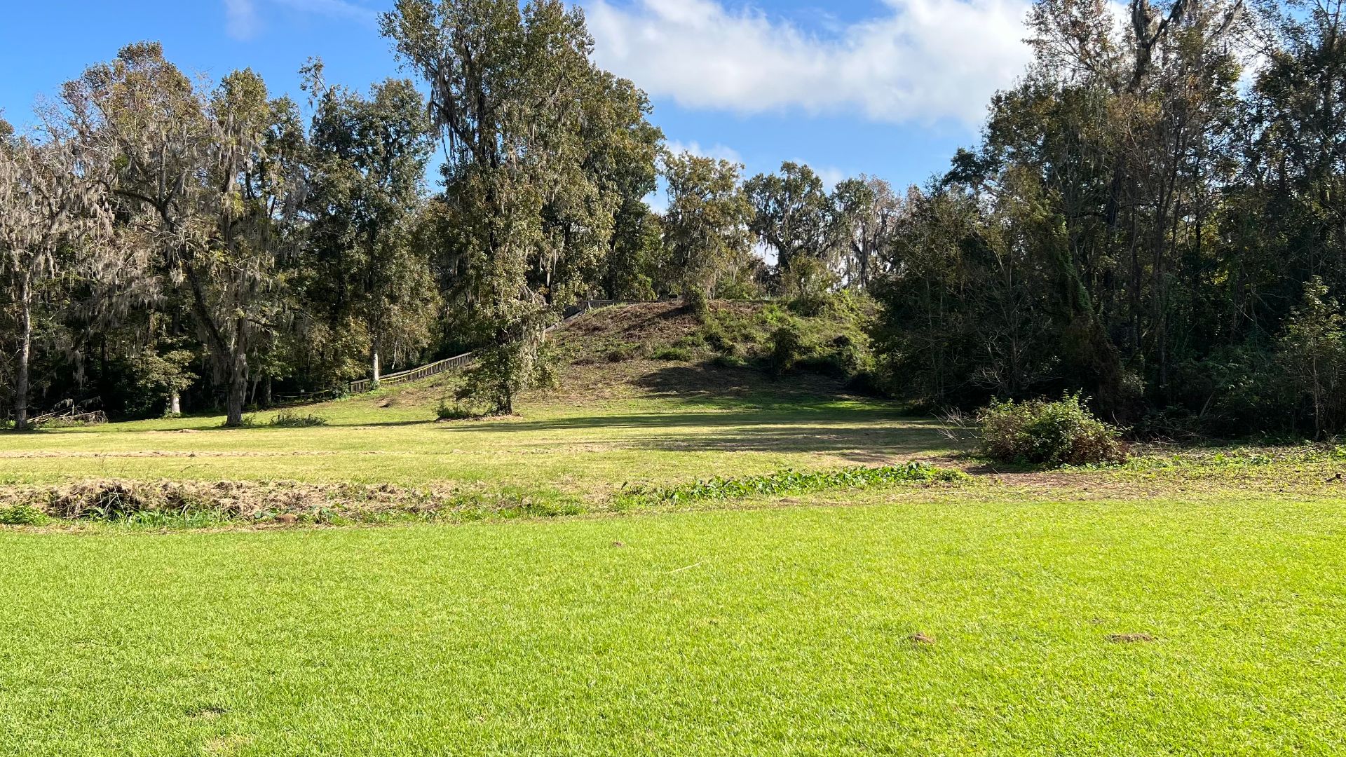 Largest mound at Lake Jackson Moundsite