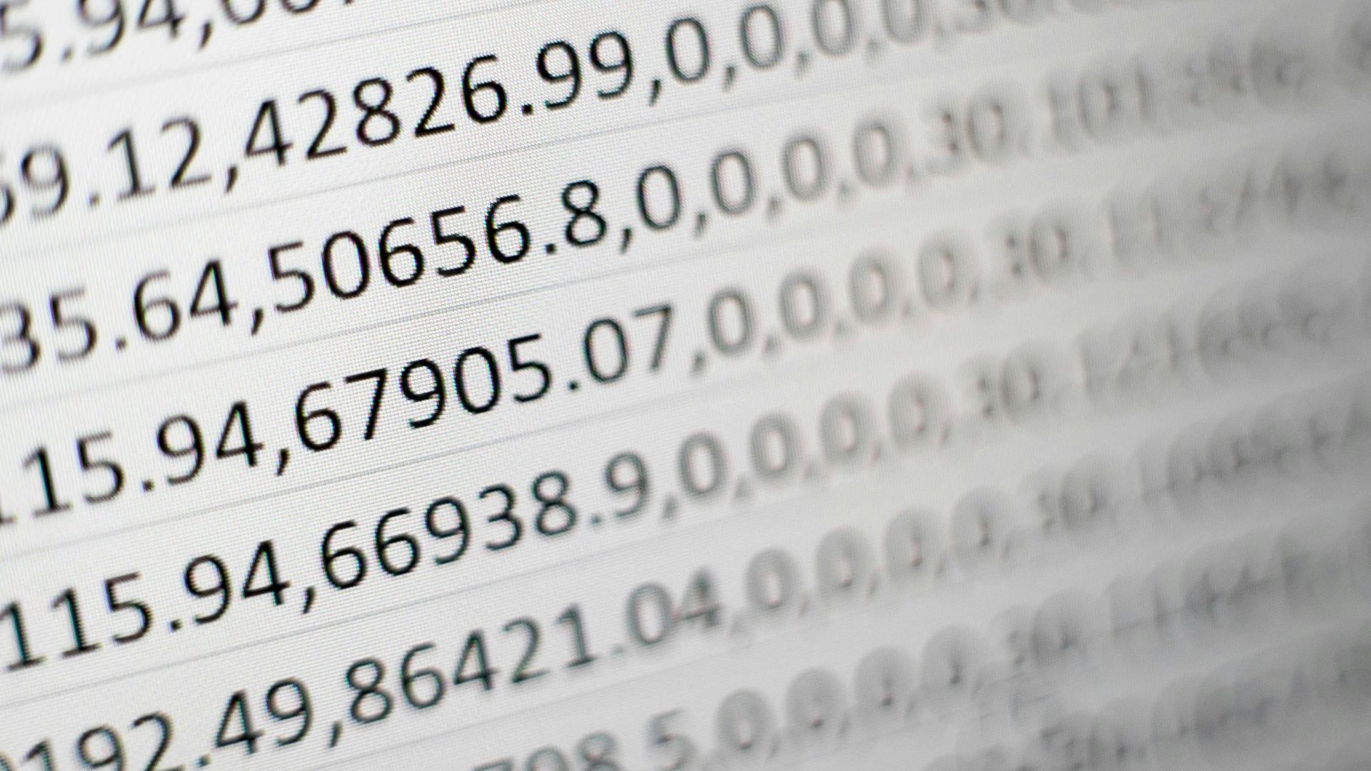 white printing paper with numbers