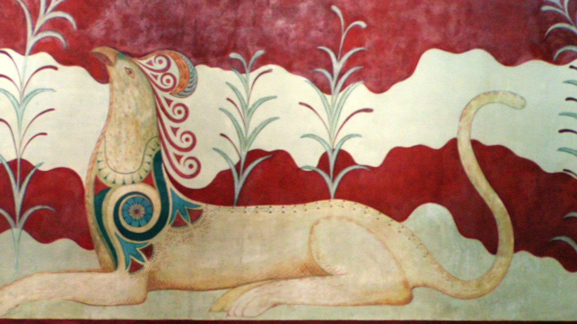 File:Knossos fresco in throne palace.JPG