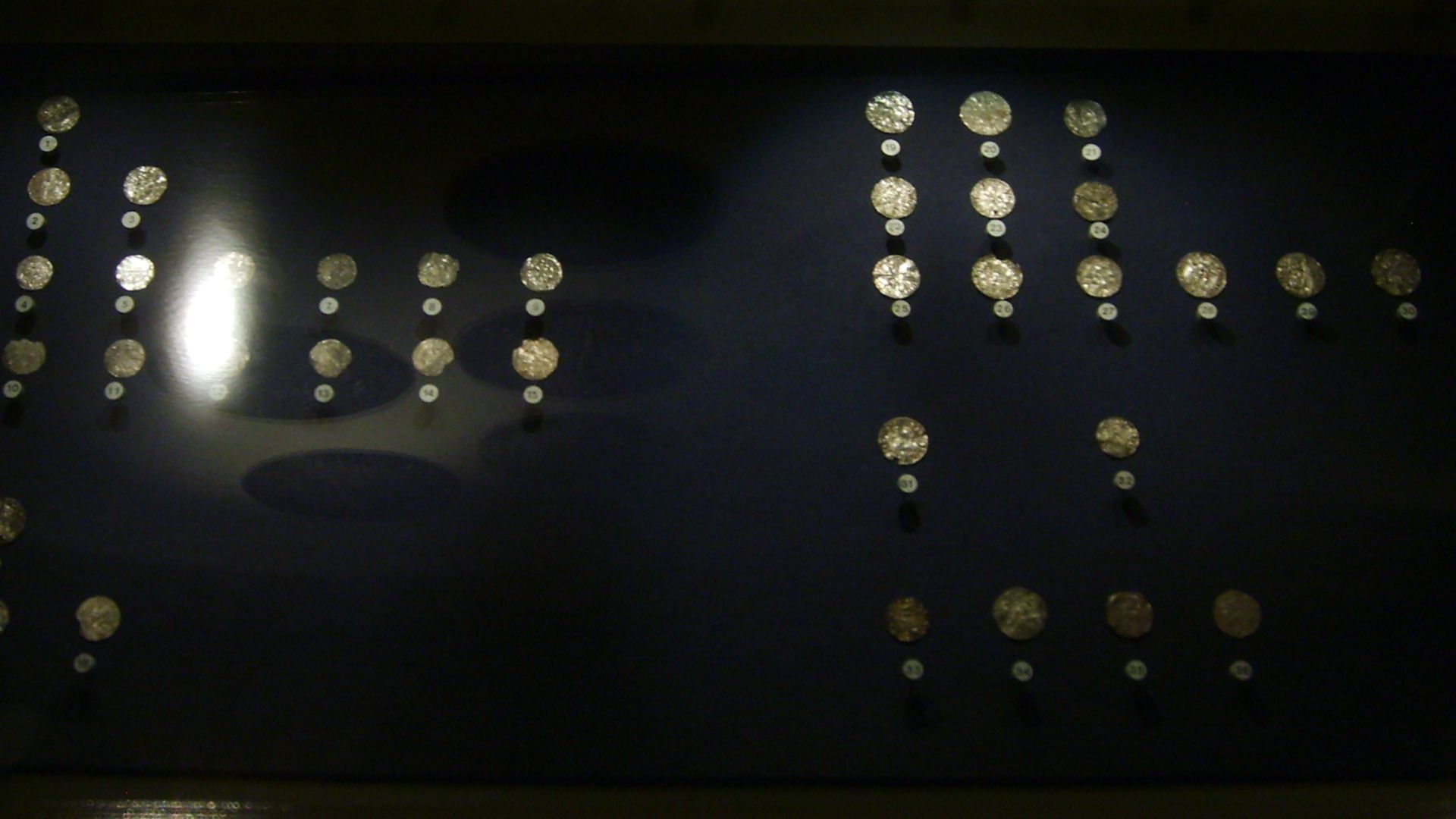 Silver coins from the Sandur hoard, buried between 1070 and 1080, National Museum of the Faroe Islands.