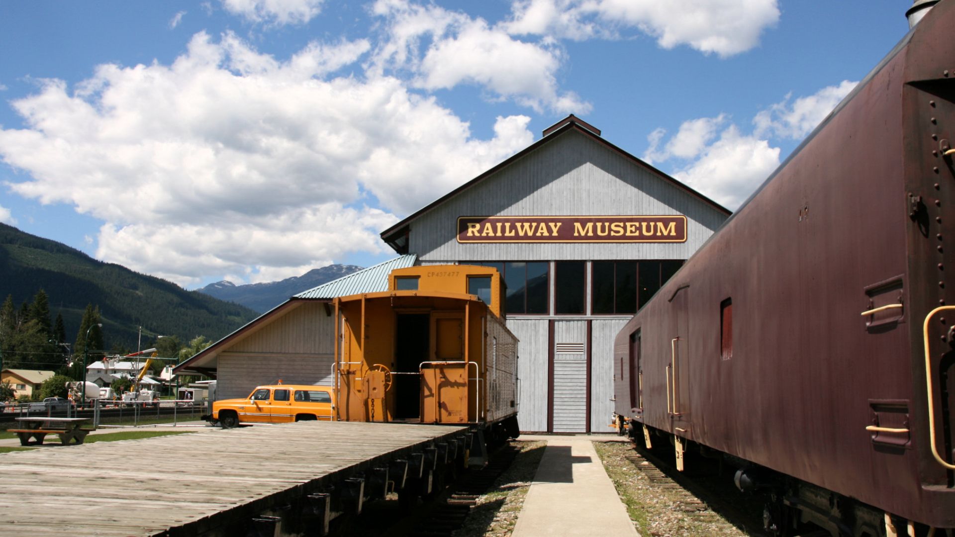 Railway Museum in Revelstoke, British Columbia, Canada.