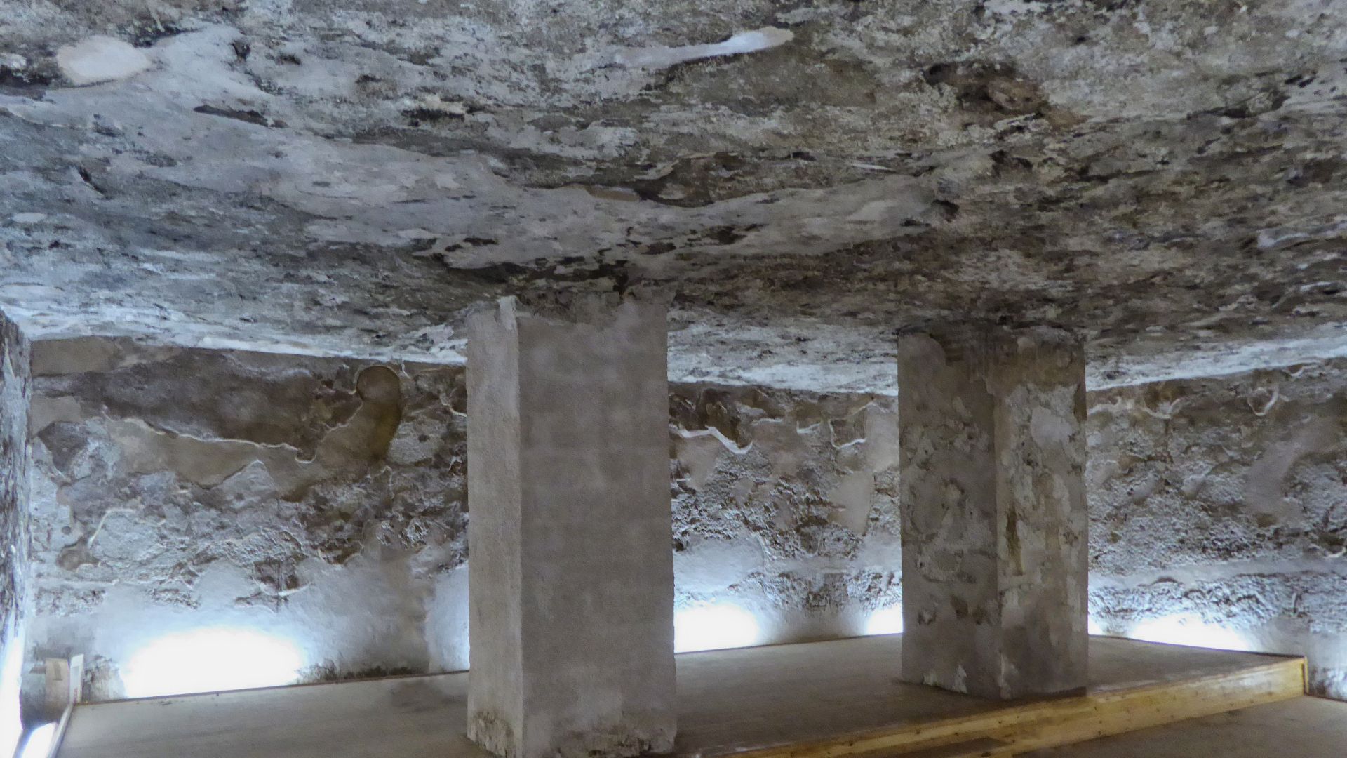 This is one view of the finished burial chamber of the Royal Tomb of Akhenaten at Amarna.  It was almost certainly used to bury Akhenaten when the Egyptian royal family still lived at Amarna. However, most of the rest of the tomb of Akhenaten at Amarna wa