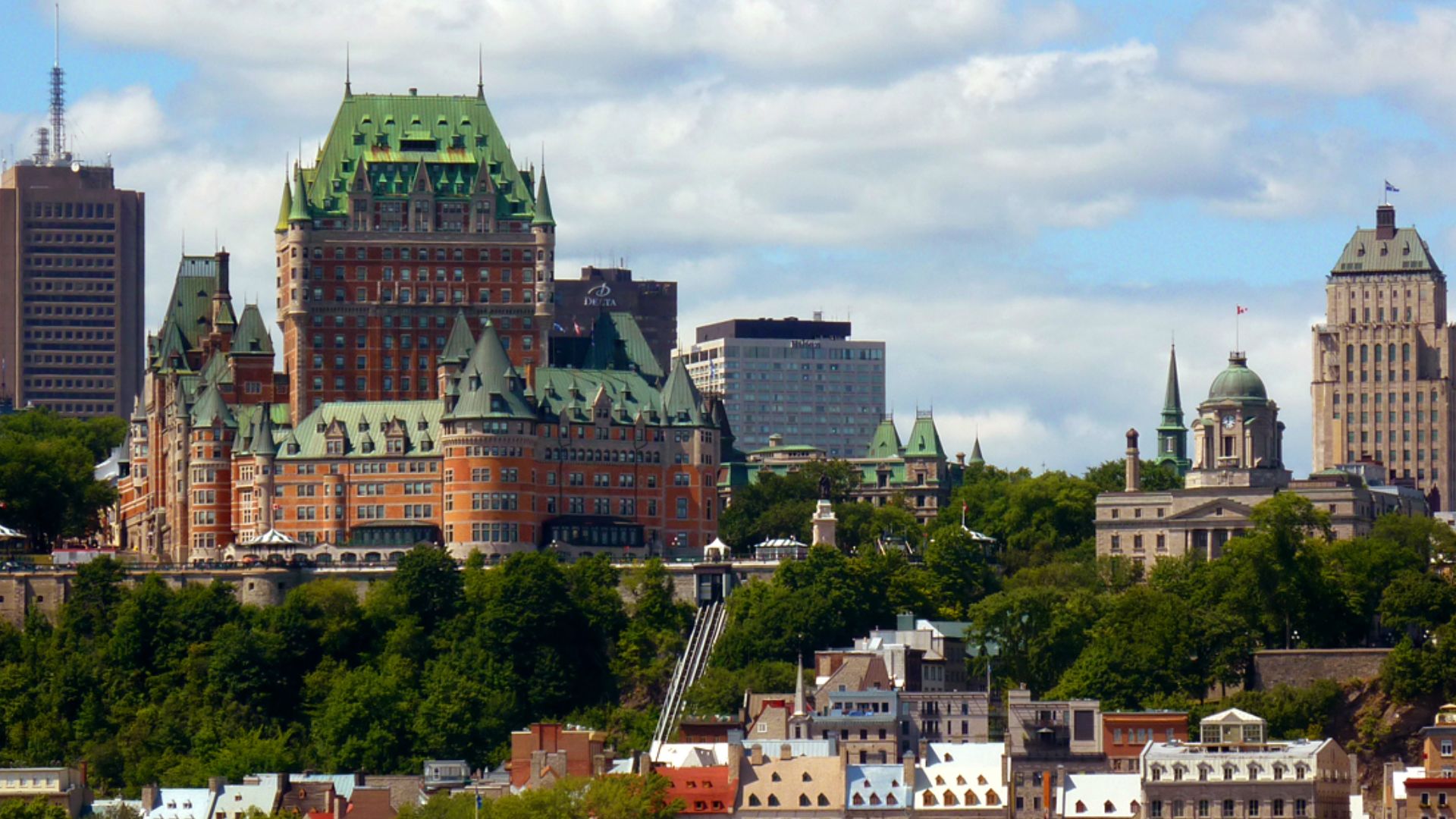 Quebec City View / Le Chateau Frontenac , Quebec (QC) Canada.