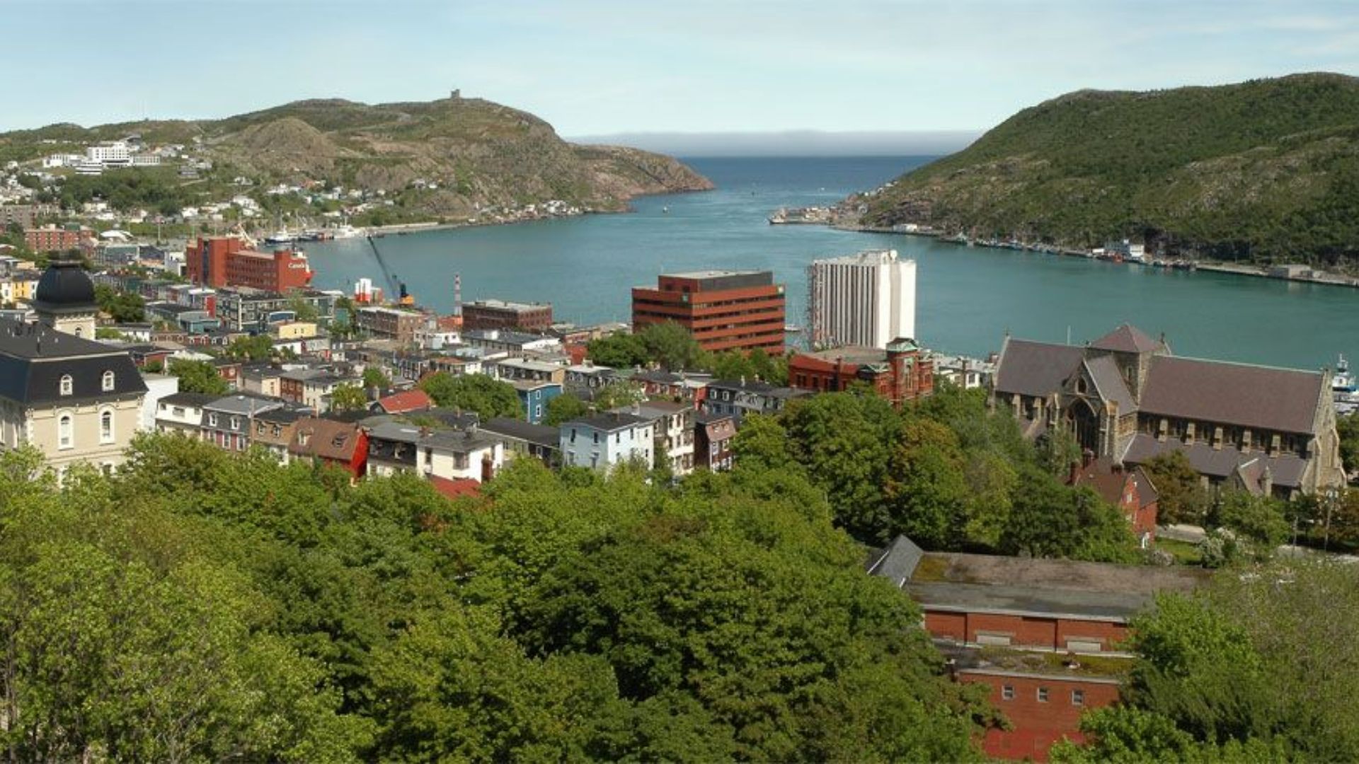 veiw looking east of St. John's, Newfoundland