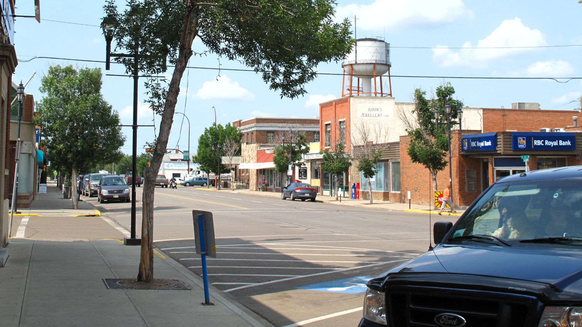 Downtown Drumheller, Alberta, Canada