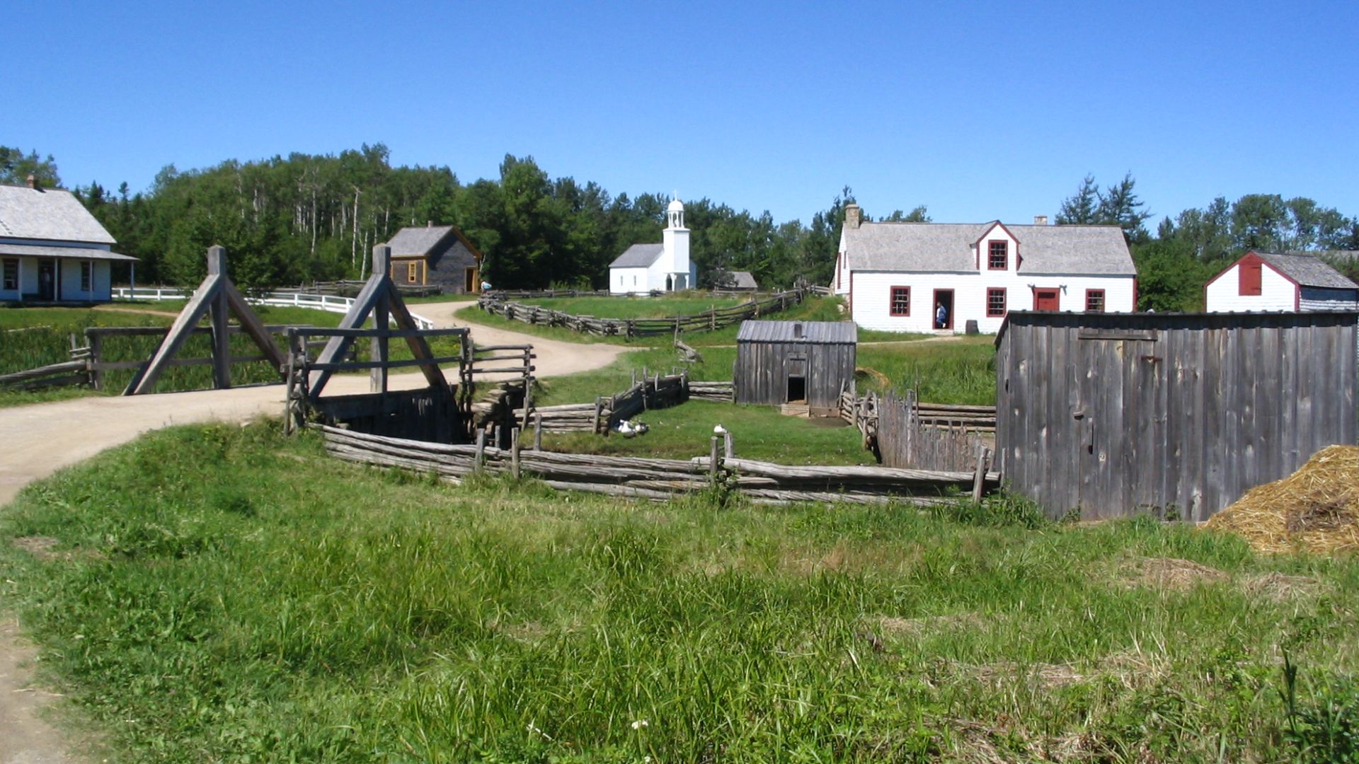 A view of the Acadian historic village.