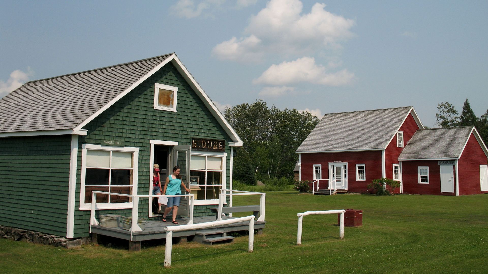 Shop and Morneault House, Acadian Village Museum, Van Buren, Maine.
This is an image of a place or building that is listed on the National Register of Historic Places in the United States of America. Its reference number is 77000062 (Wikidata).