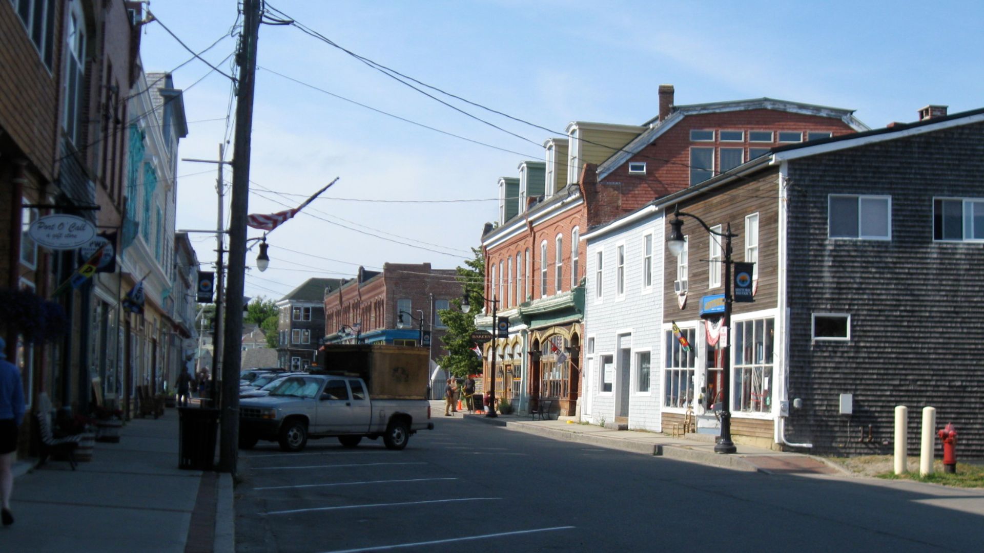 View of Water Street, downtown Eastport.