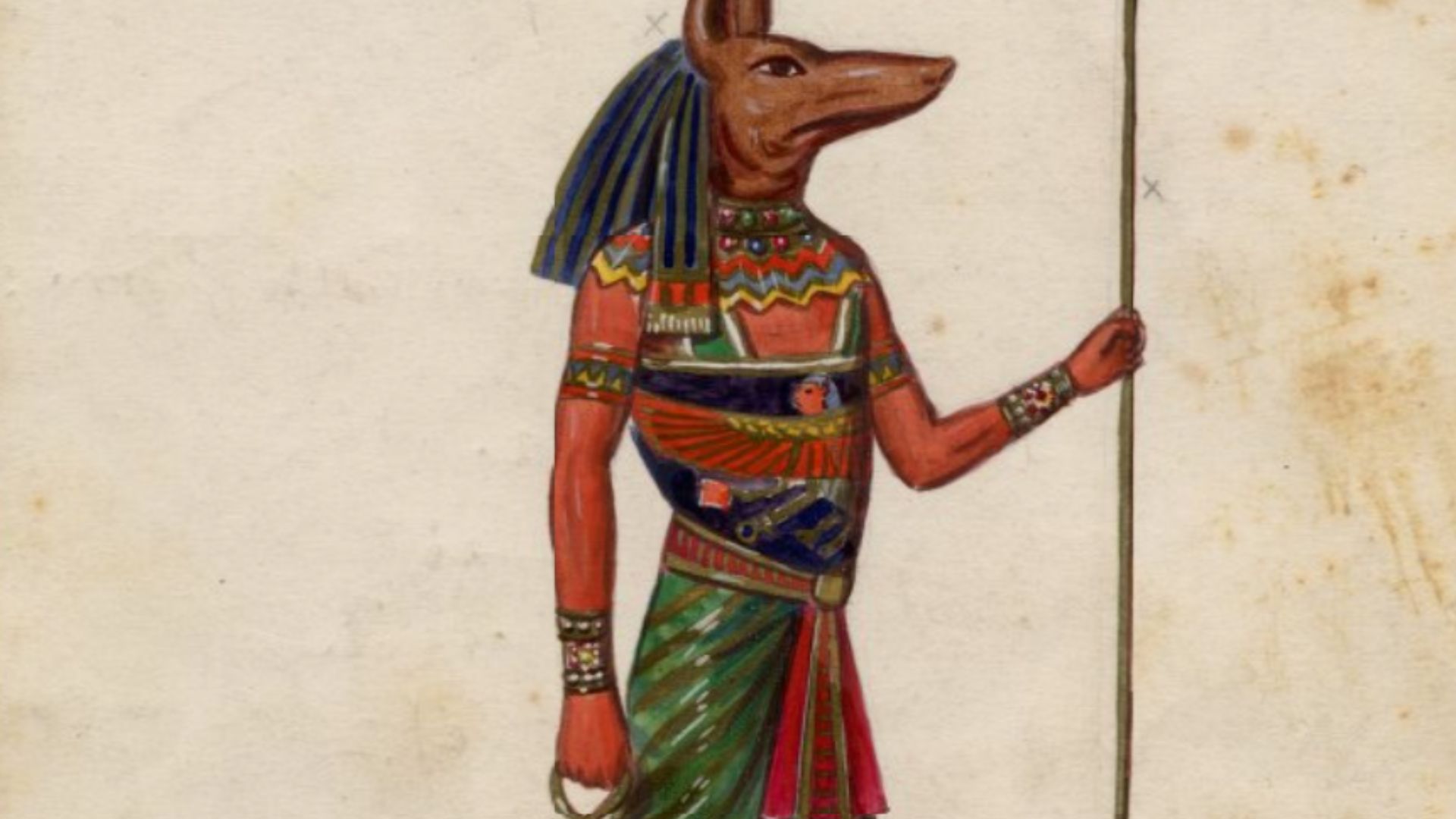 Krewe of Proteus, 1882 - costume - Anubis