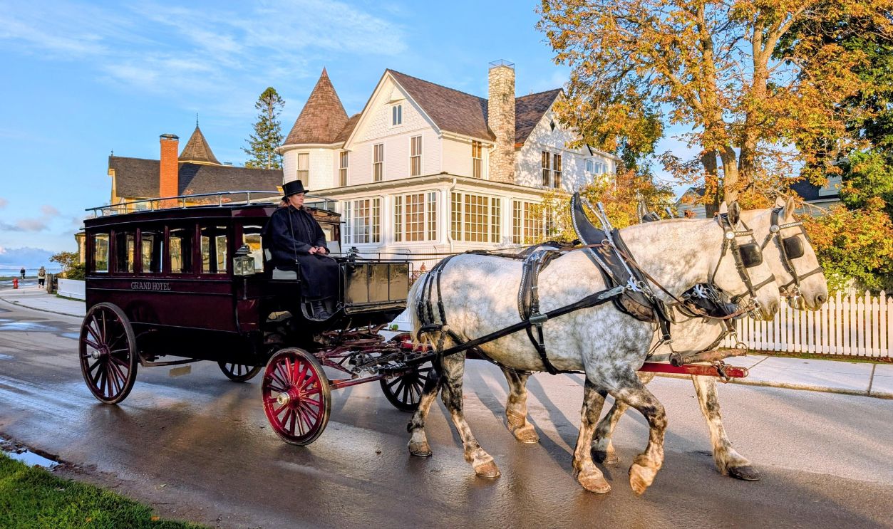 Mackinac Island Historic Architecture Lake Huron Michigan USA