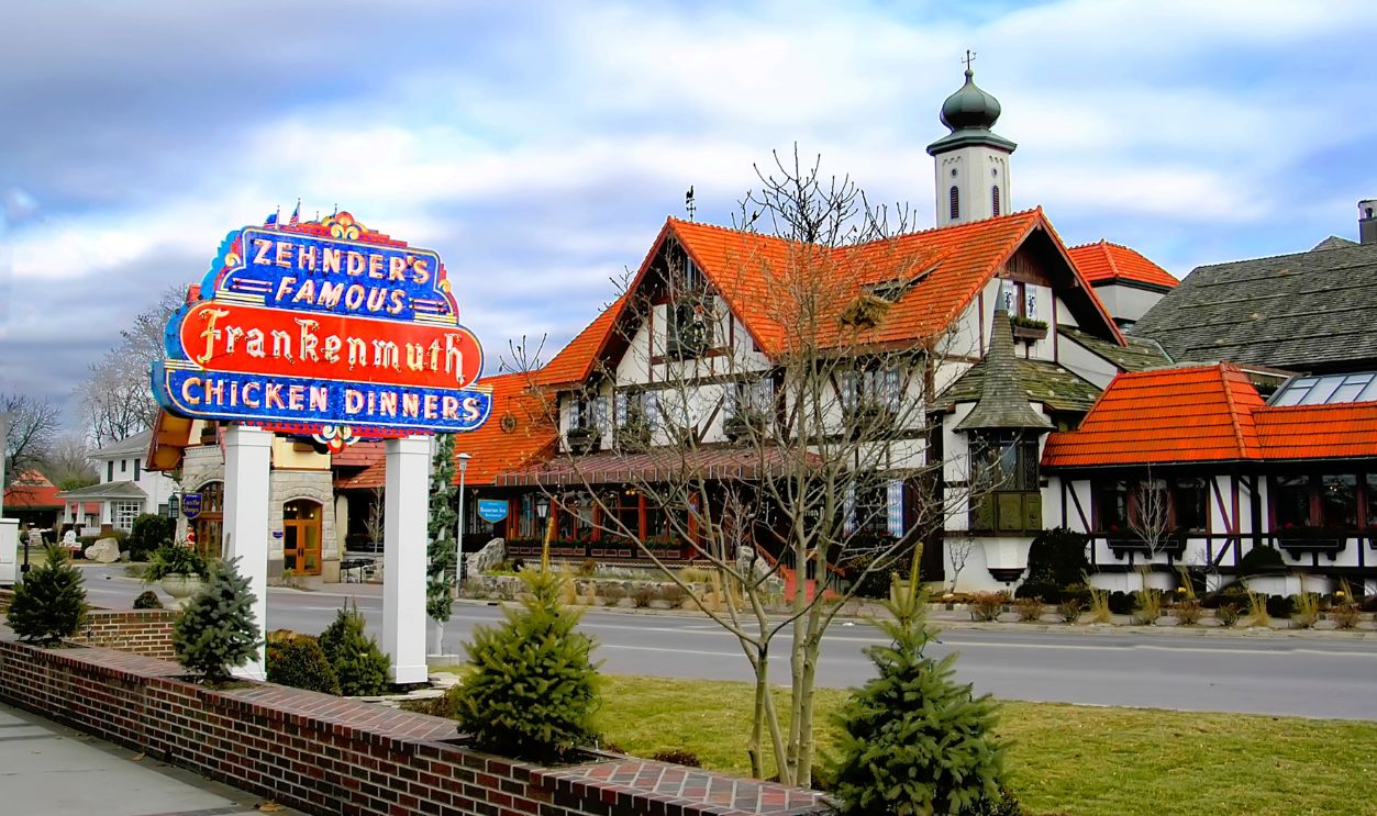 Zehnders famous chicken dinners restaurant In the village of Frankenmuth , Michigan . Created 02.23.24  