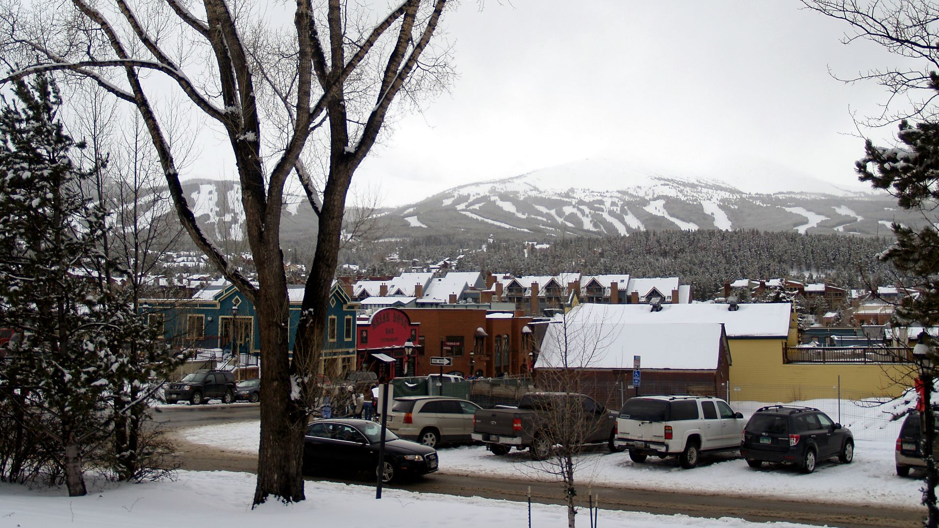 Breckenridge, Colorado viewed from the Summit County court house.