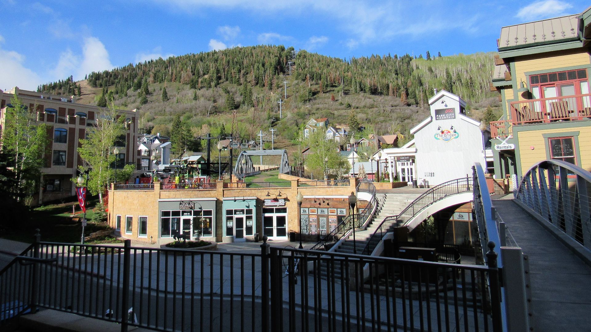 Town Lift in the background in Park City, Utah.