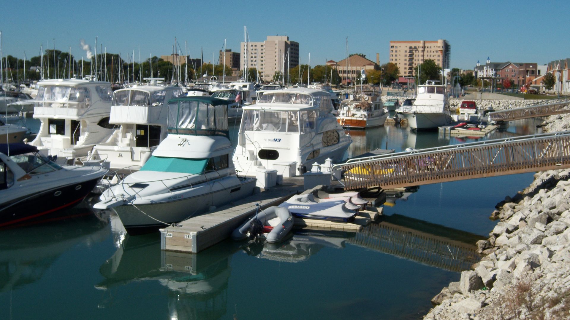 Marina in Kenosha, Wisconsin, USA