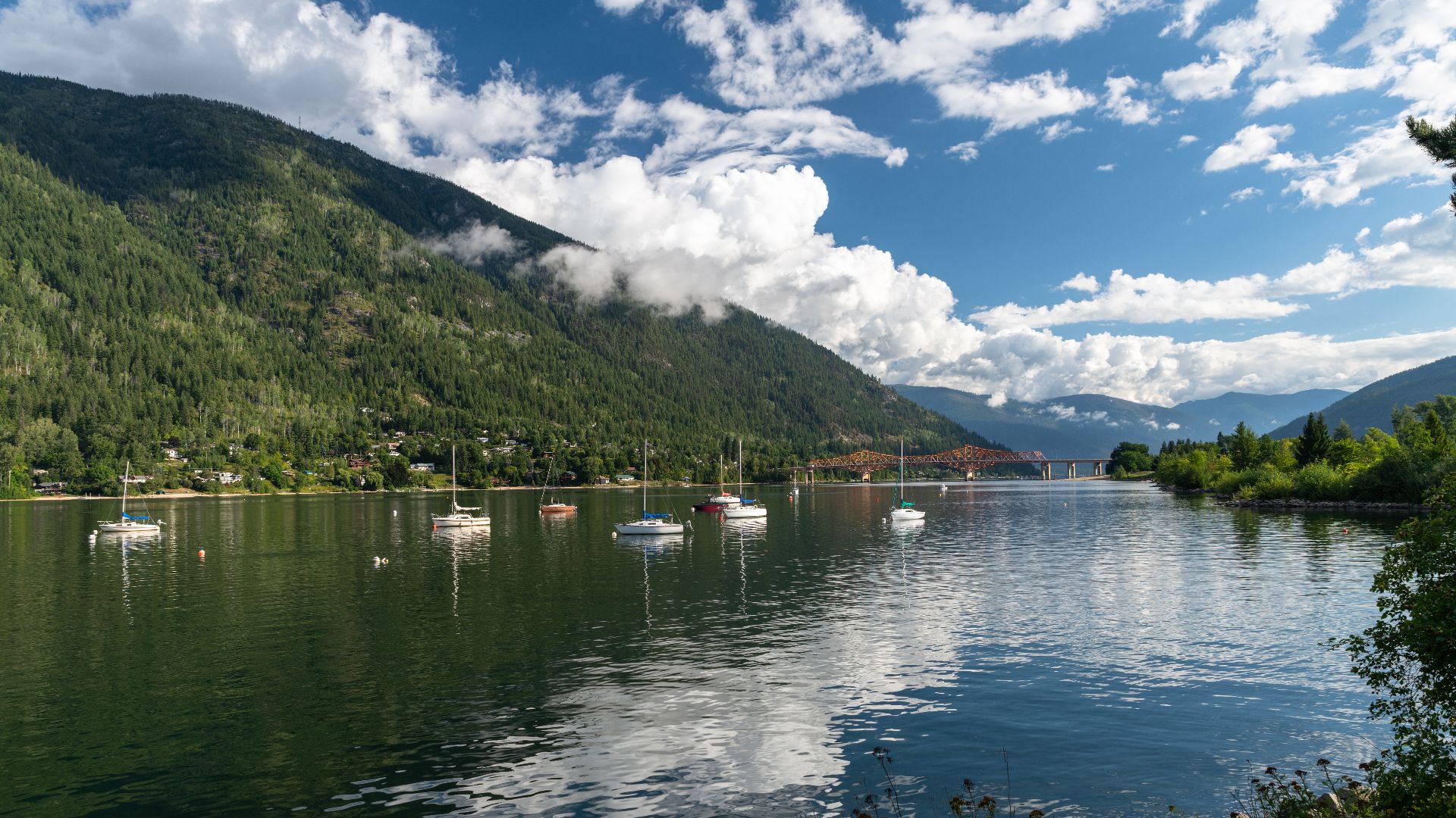 Kootenay Lake at Nelson, BC, Canada
