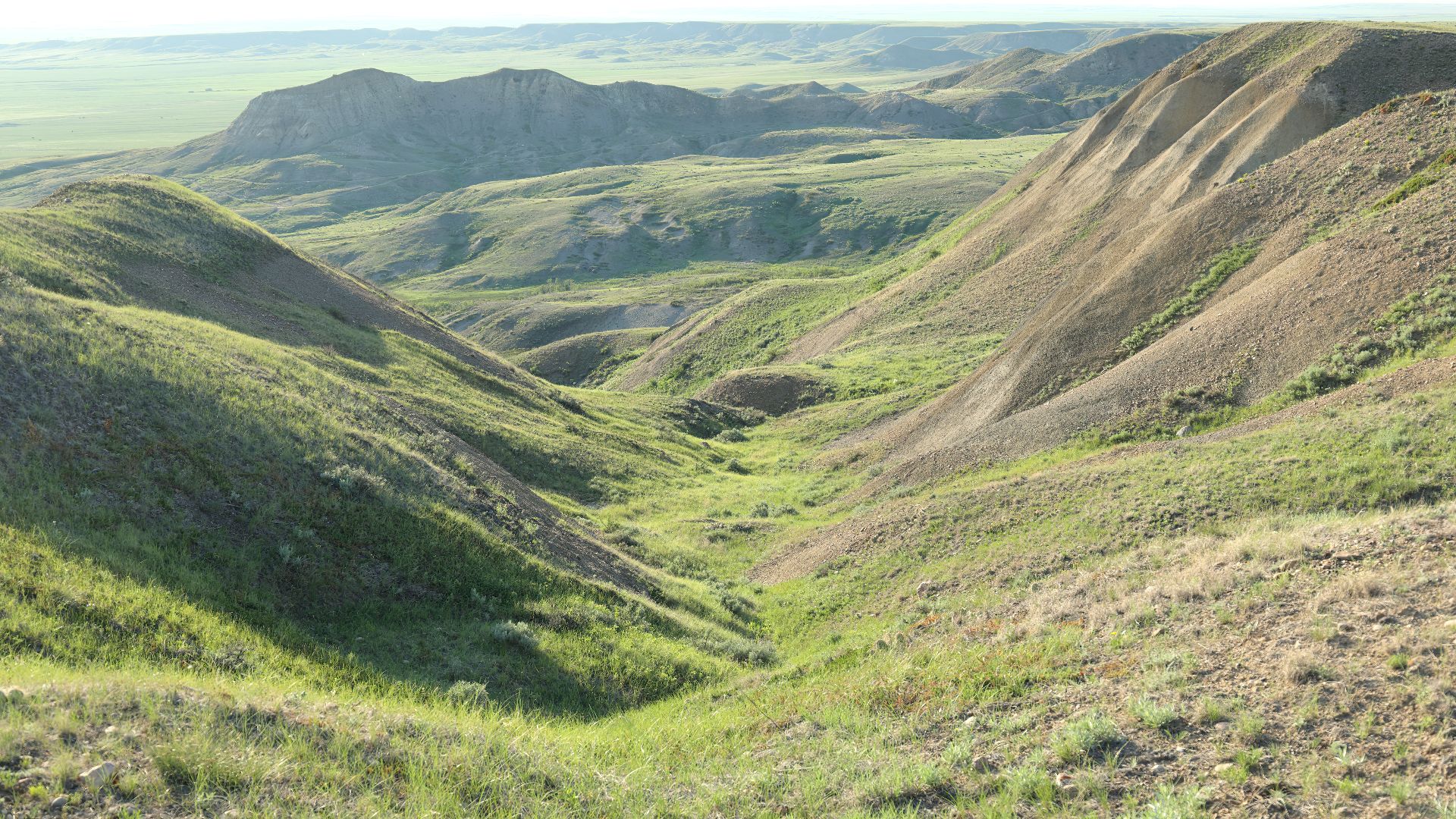Grasslands National Park view 70 Mile Butte, Saskatchewan, Canada