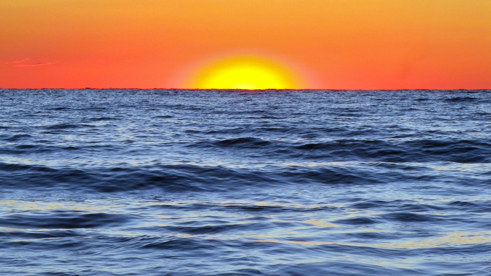 Lake Huron sunset, Bayfield, Ontario.