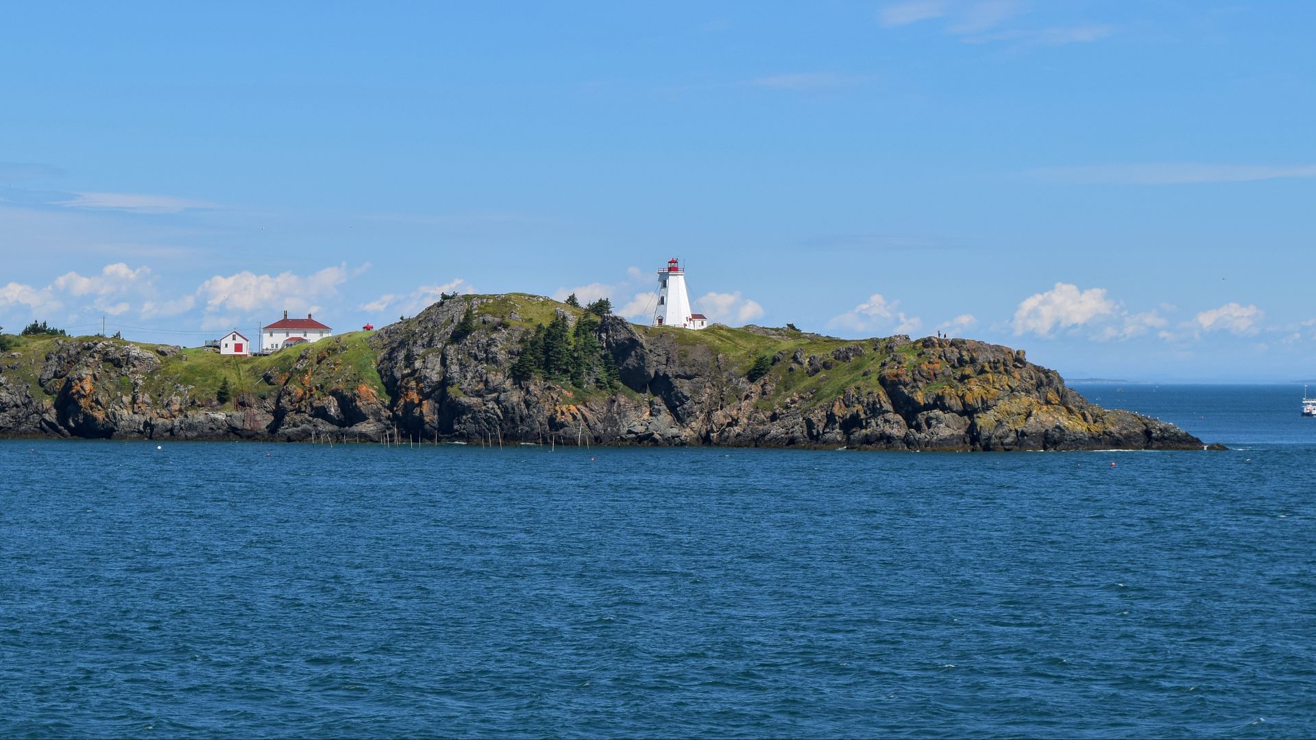 Swallowtail Lighthouse and Pettes Cove.