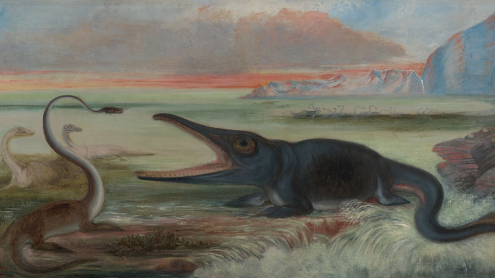 File:Benjamin Waterhouse Hawkins - Early Jurassic Marine Reptiles - PP329 - Princeton University Art Museum.jpg