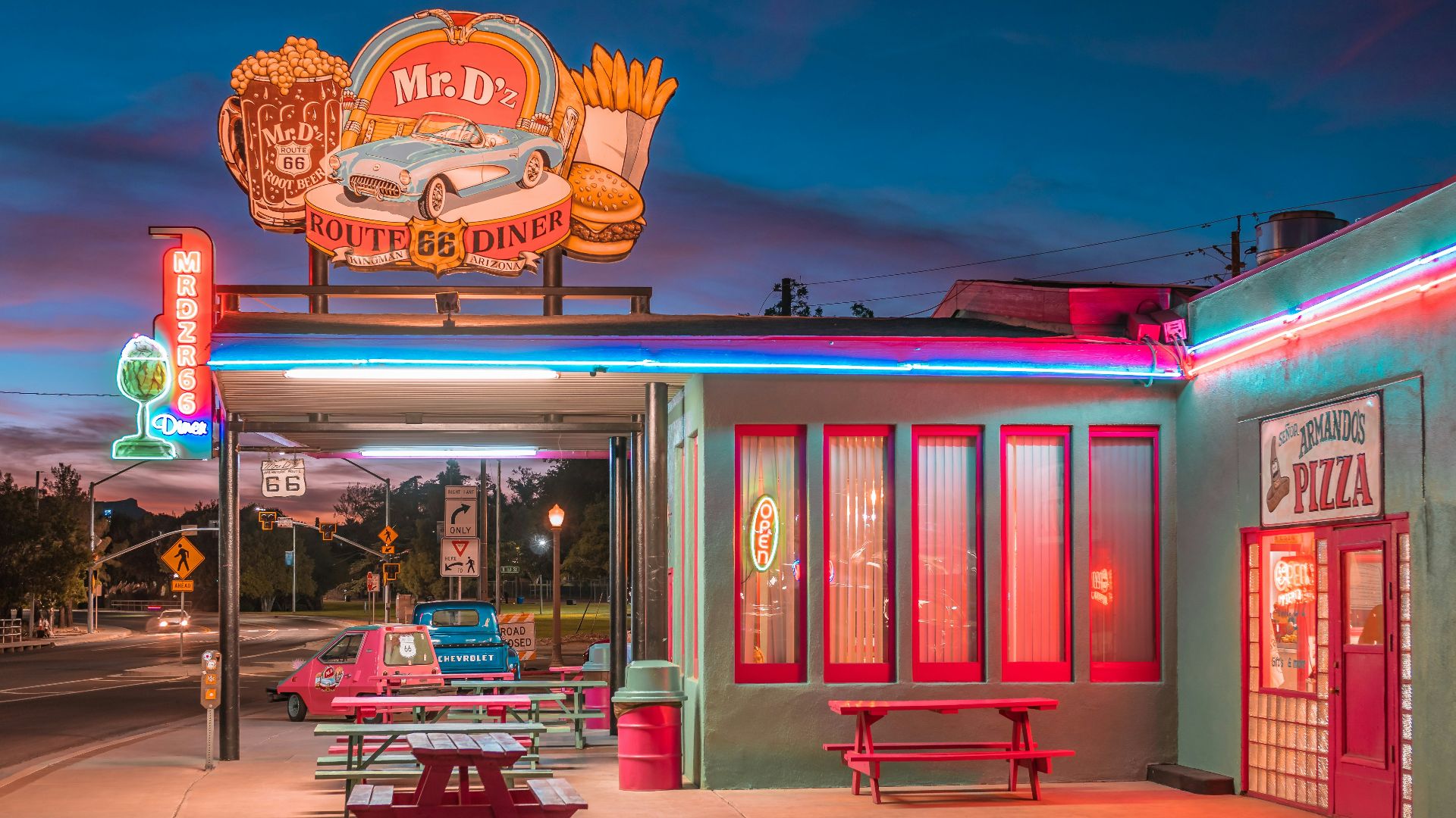 Mr.D'z diner illustration