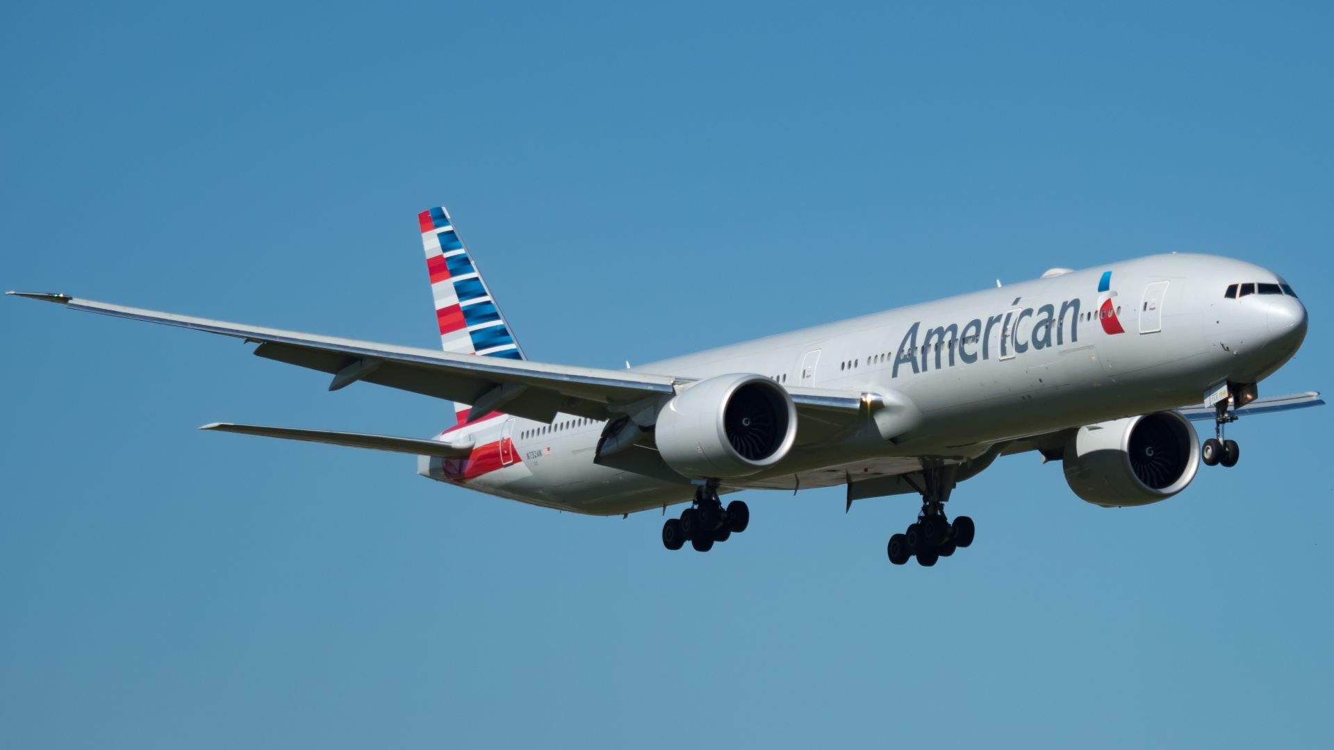 American Airlines Boeing 777 at Miami International Airport