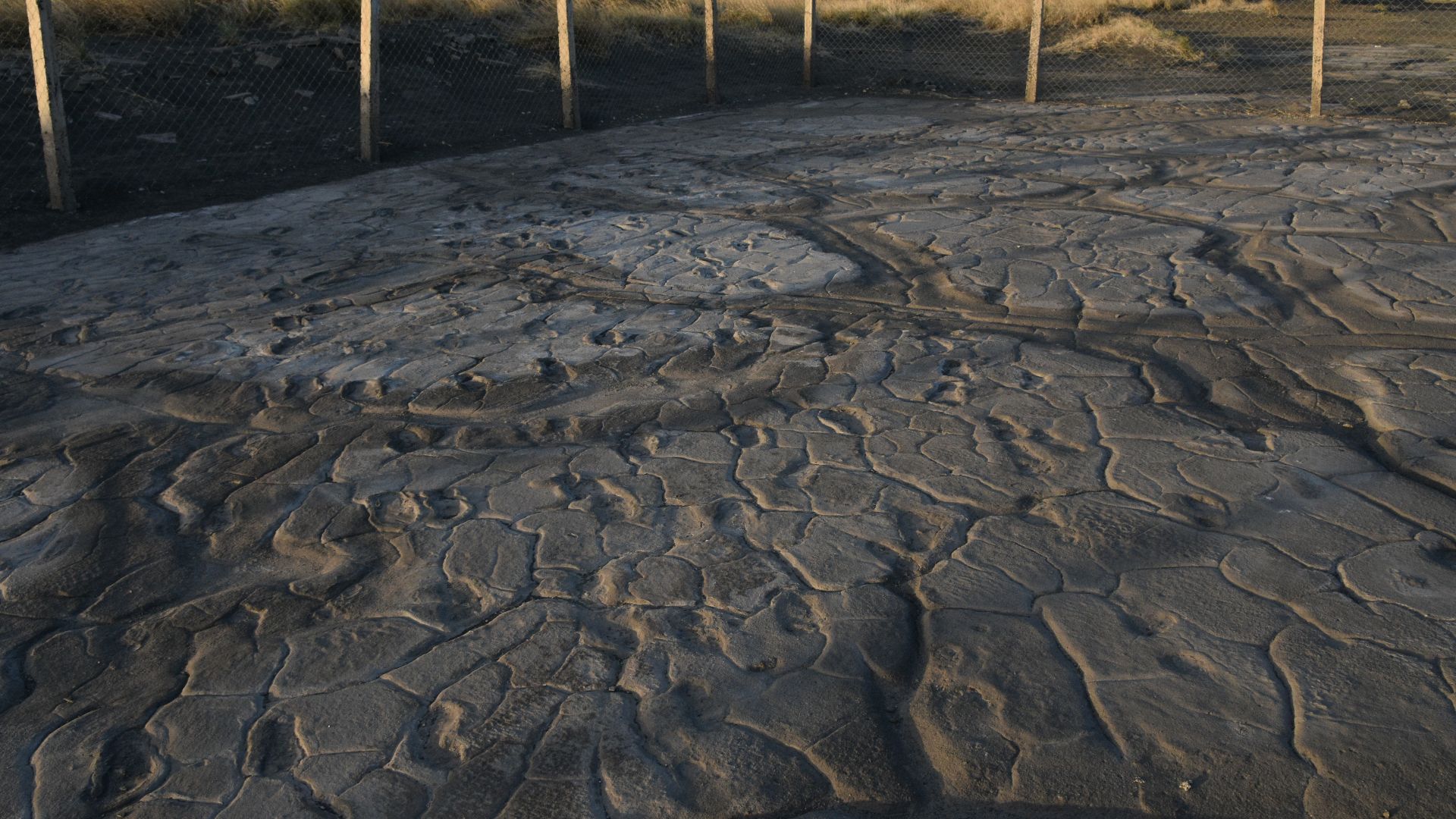 Hominid footprints near Lake Natron (1)