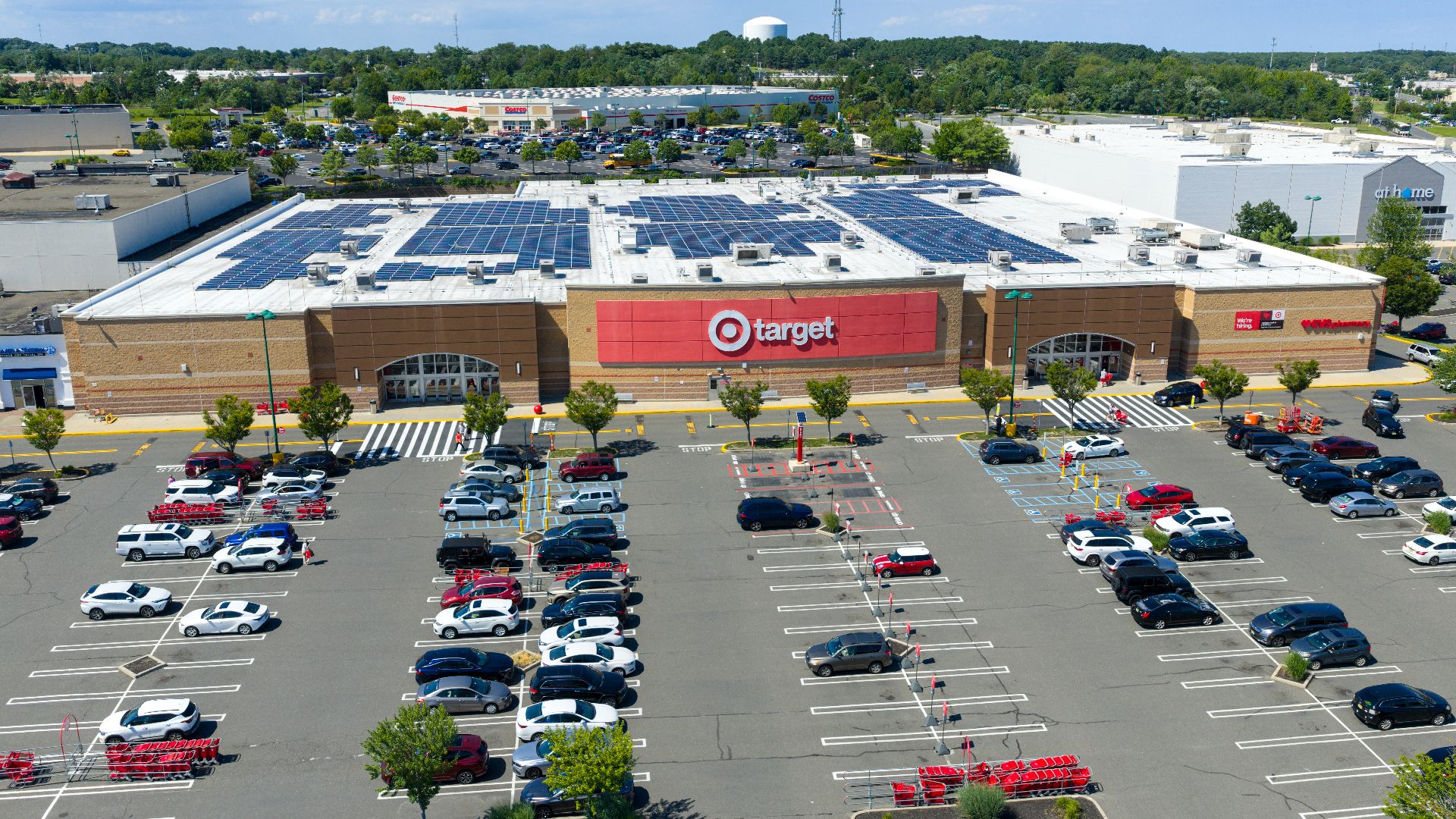 An aerial view of the Target store in Ocean Township, NJ.