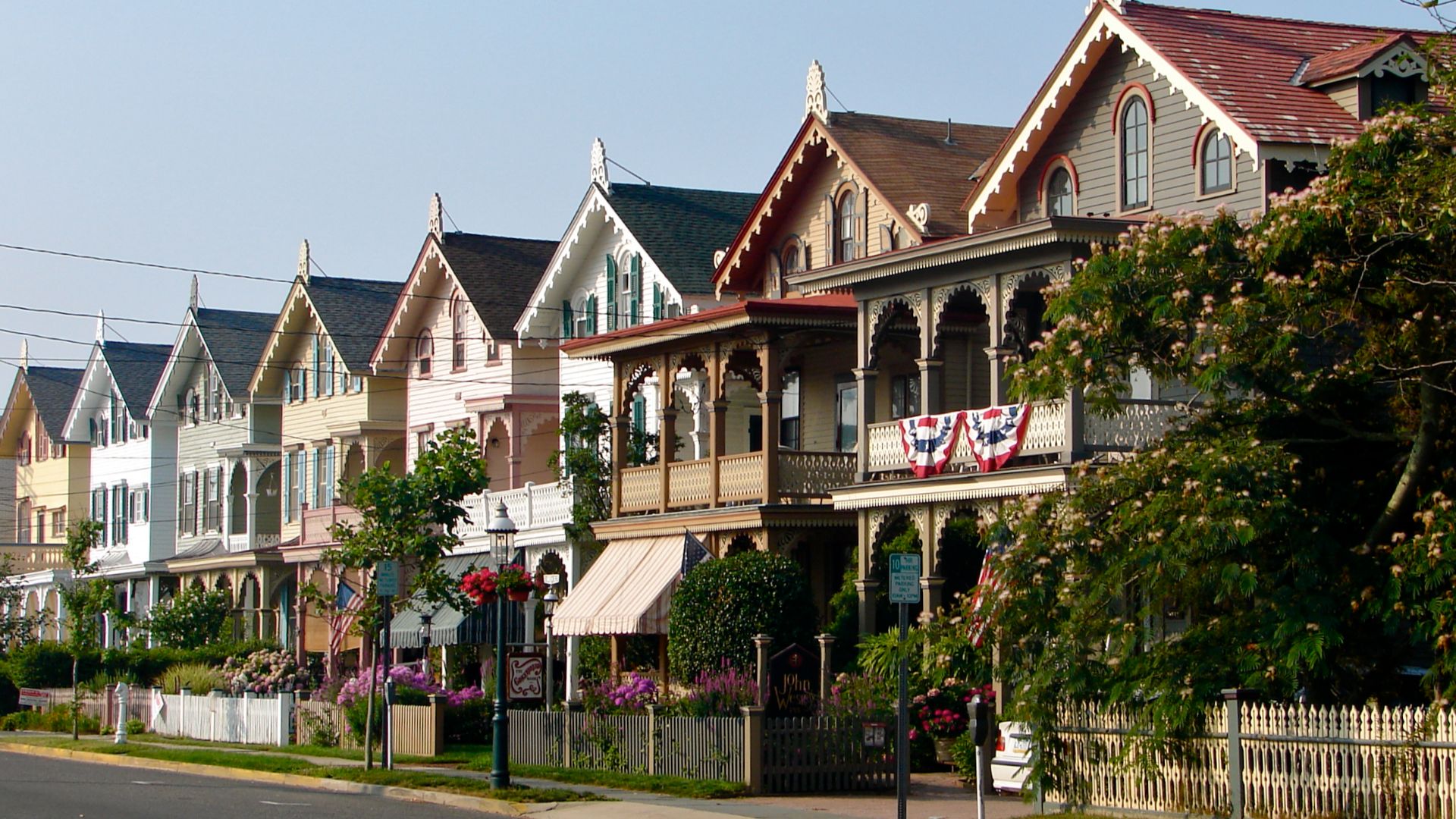 Row of buildings on Guerny Street known as