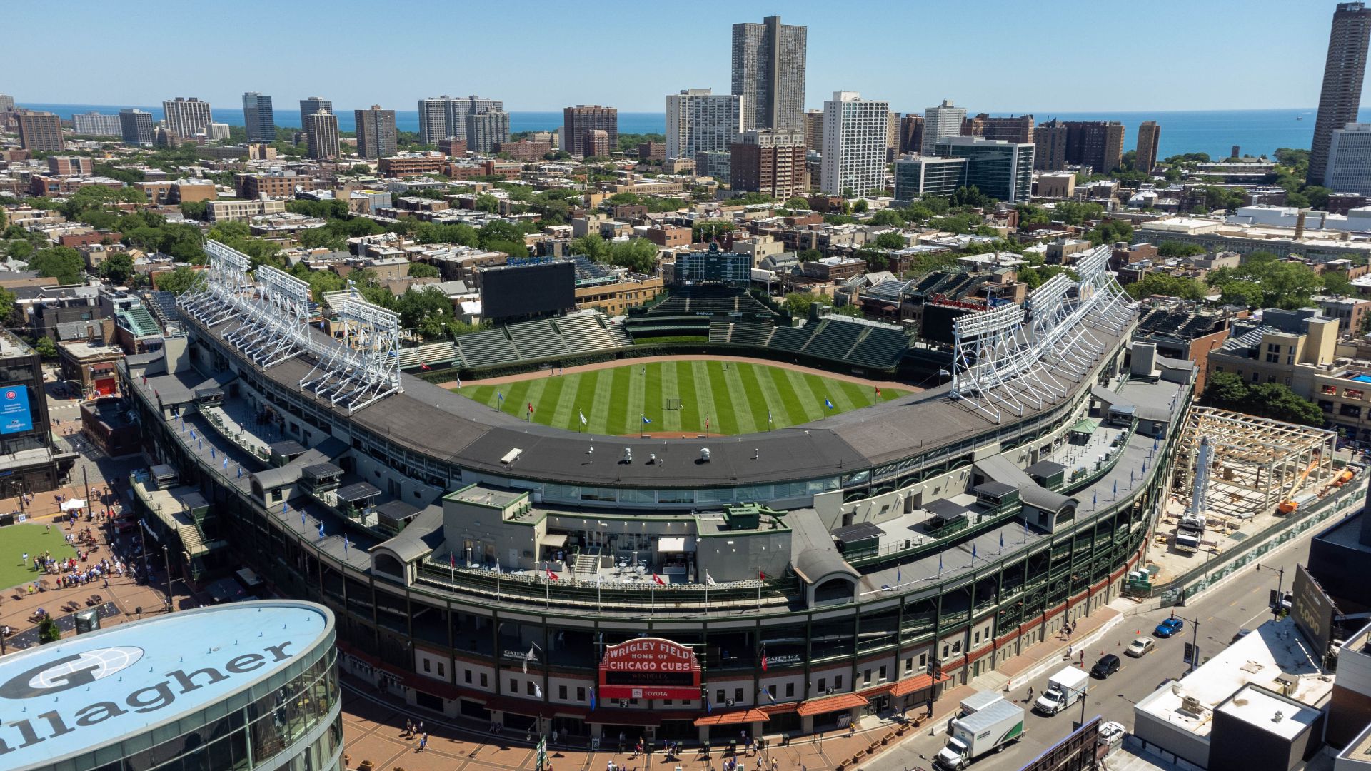 Wrigley Field looking north-east.