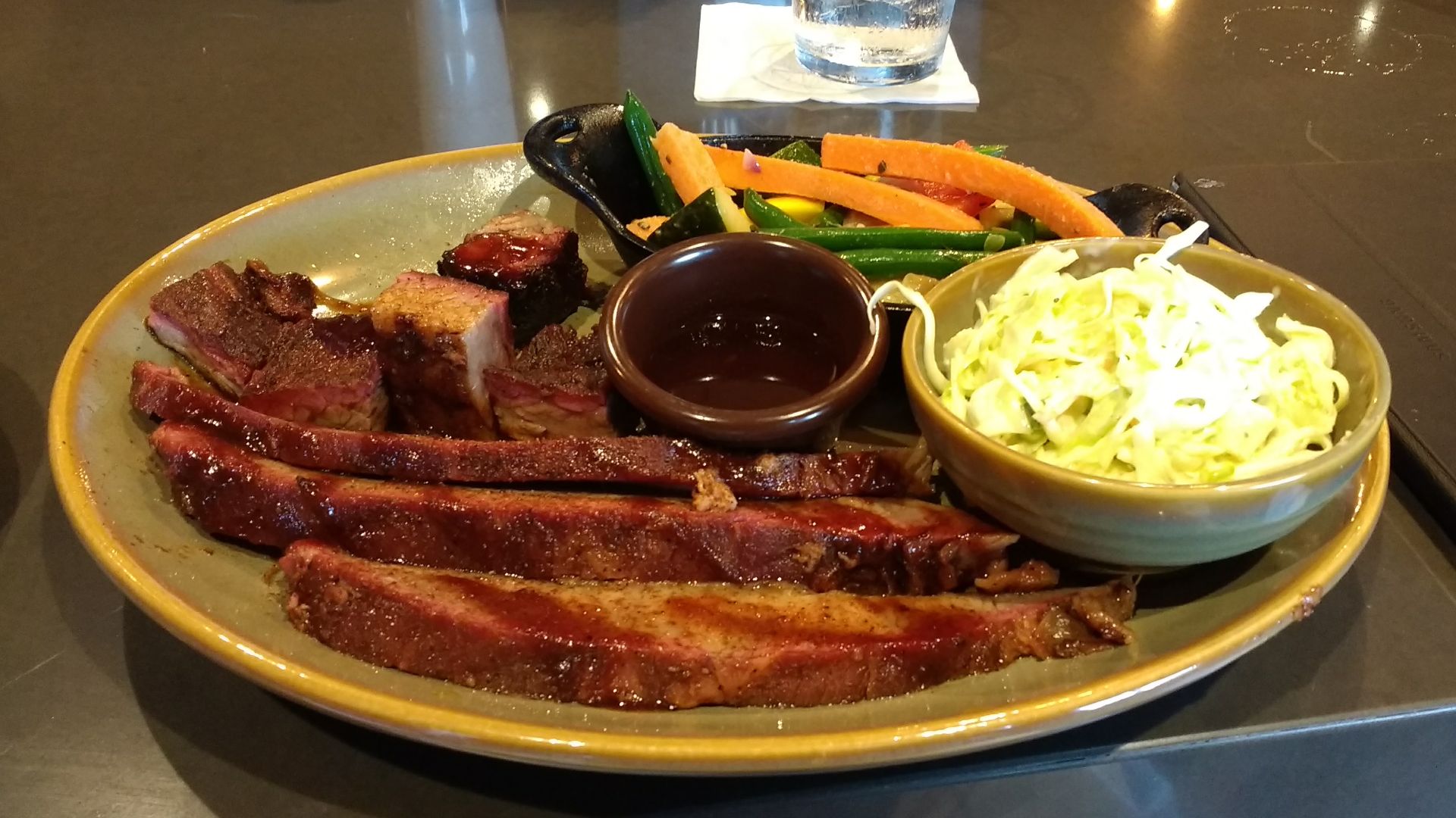 Angus Beef brisket and burnt ends dinner from the Q39 restaurant in Kansas City.