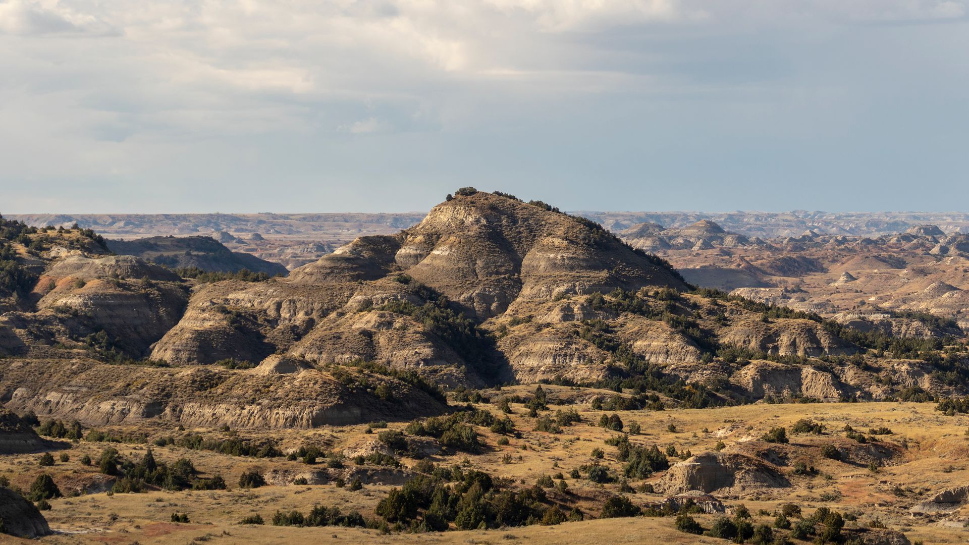 Theodore Roosevelt National Park at the Painted Canyon visitor center, North Dakota, USA