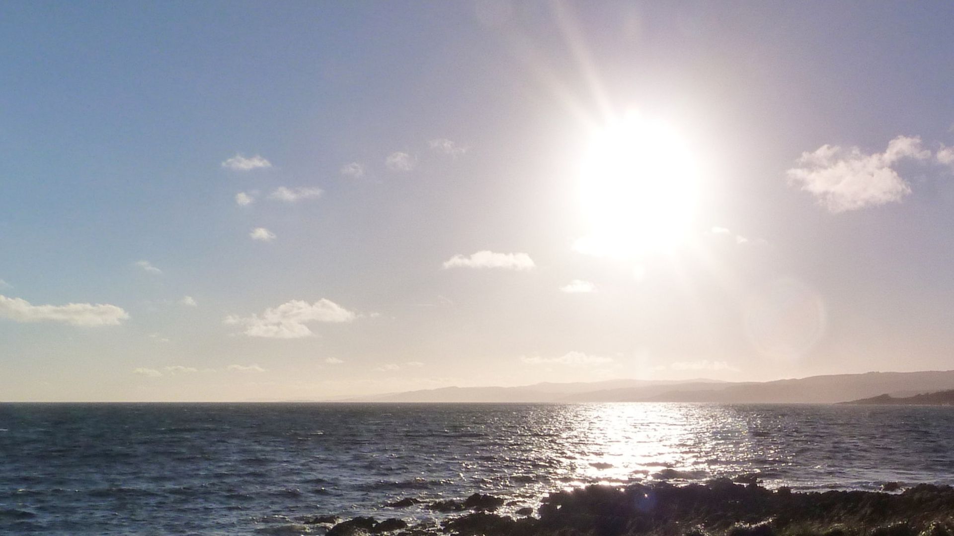 Afternoon sun at Claonaig