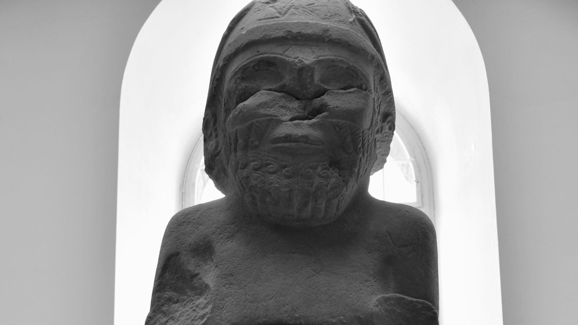 Basalt colossal statue of Hadad, the Hittite god of weather. Erected by Panamuwa. The Aramaic inscription on the lower torso reads at the beginning