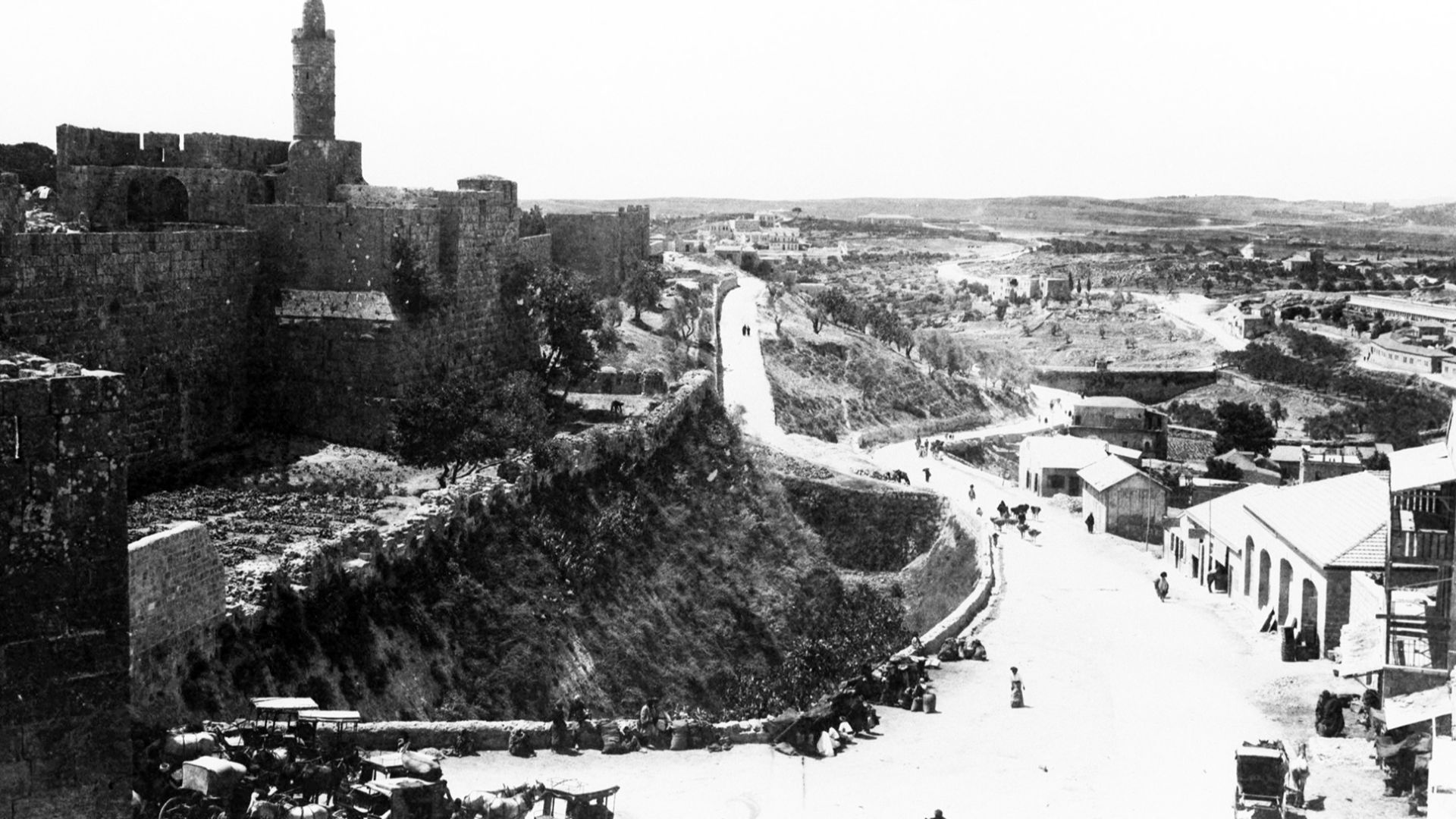Name: Jerusalem the old cityDescription: A view of the Old City of Jerusalem from the Jaffa Gate