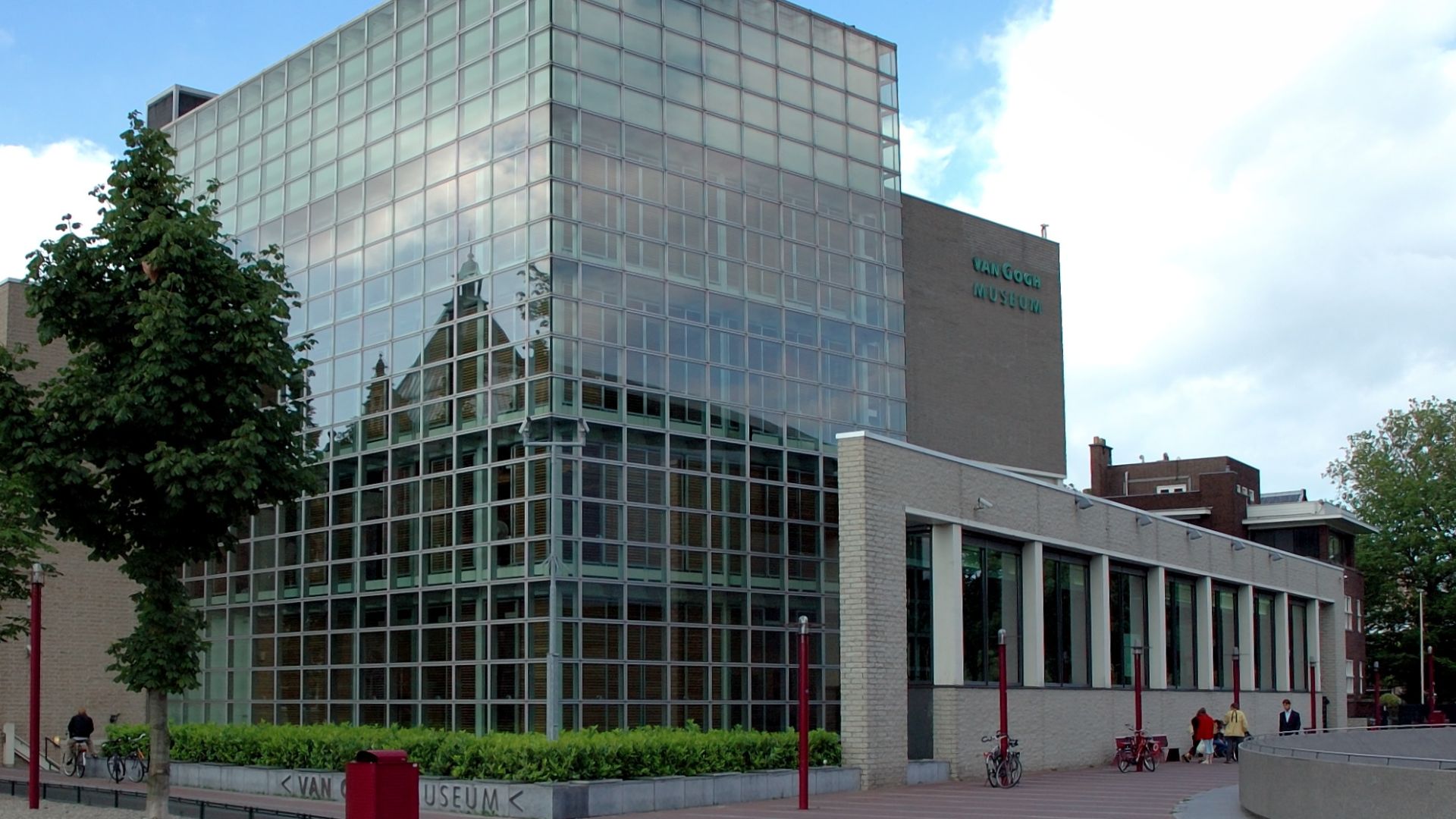 Back view of the Van Gogh Museum Amsterdam