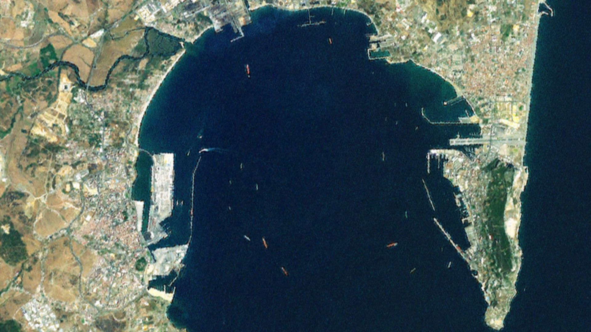 Satellite Picture of the Bay of Gibraltar