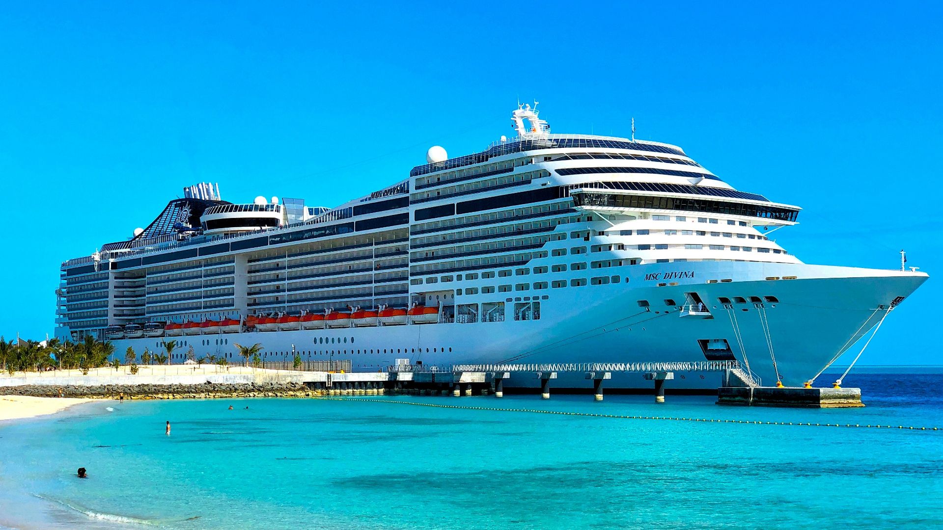 white cruise ship on sea during daytime