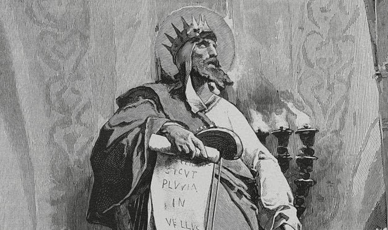 David (circa 1040-966 BC), Second king of Israel, (circa 1002 BC-c 970 BC), 1883. From